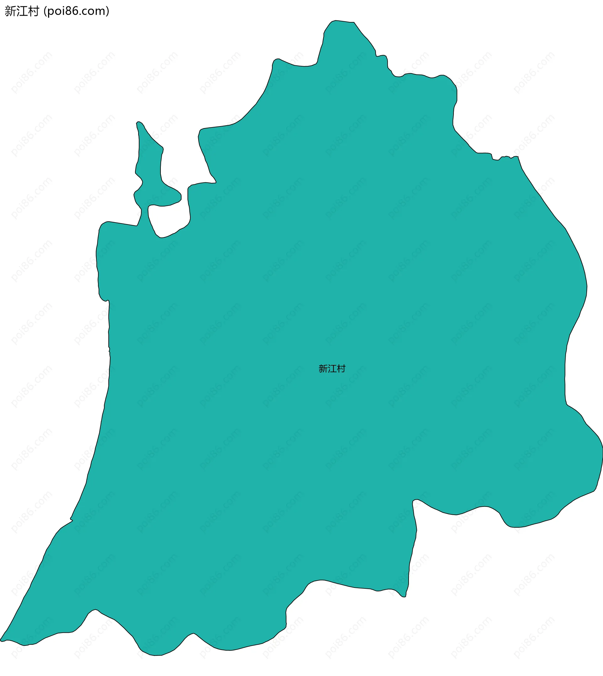 新江村边界地图
