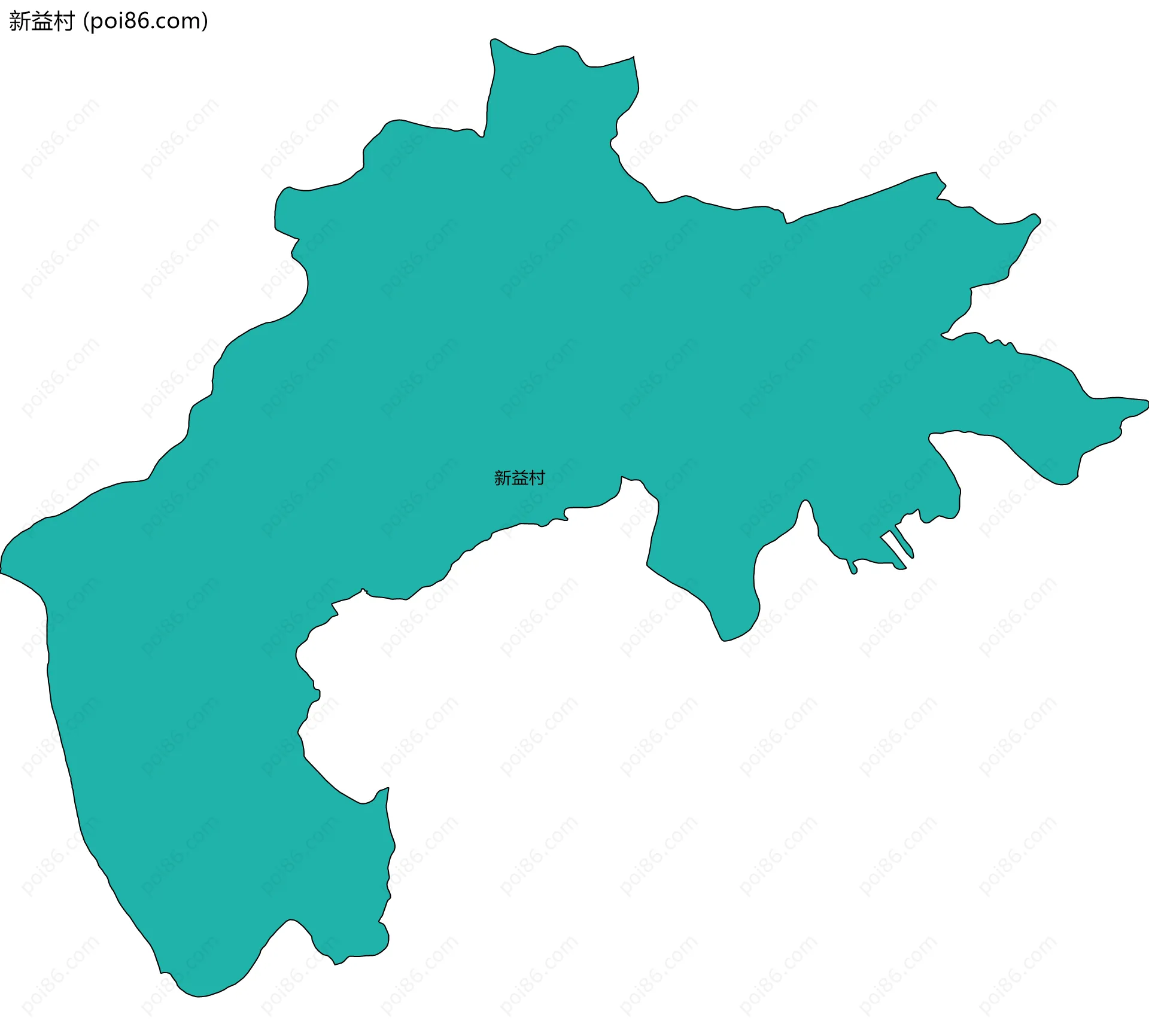 新益村边界地图