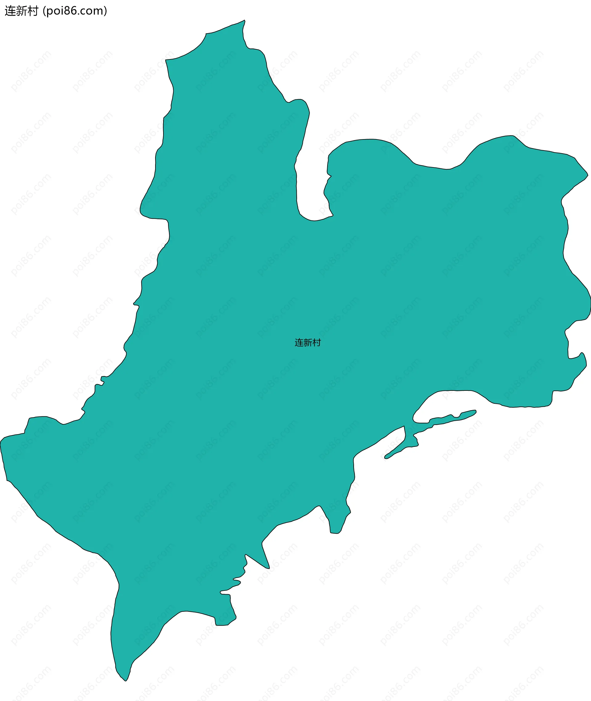 连新村边界地图