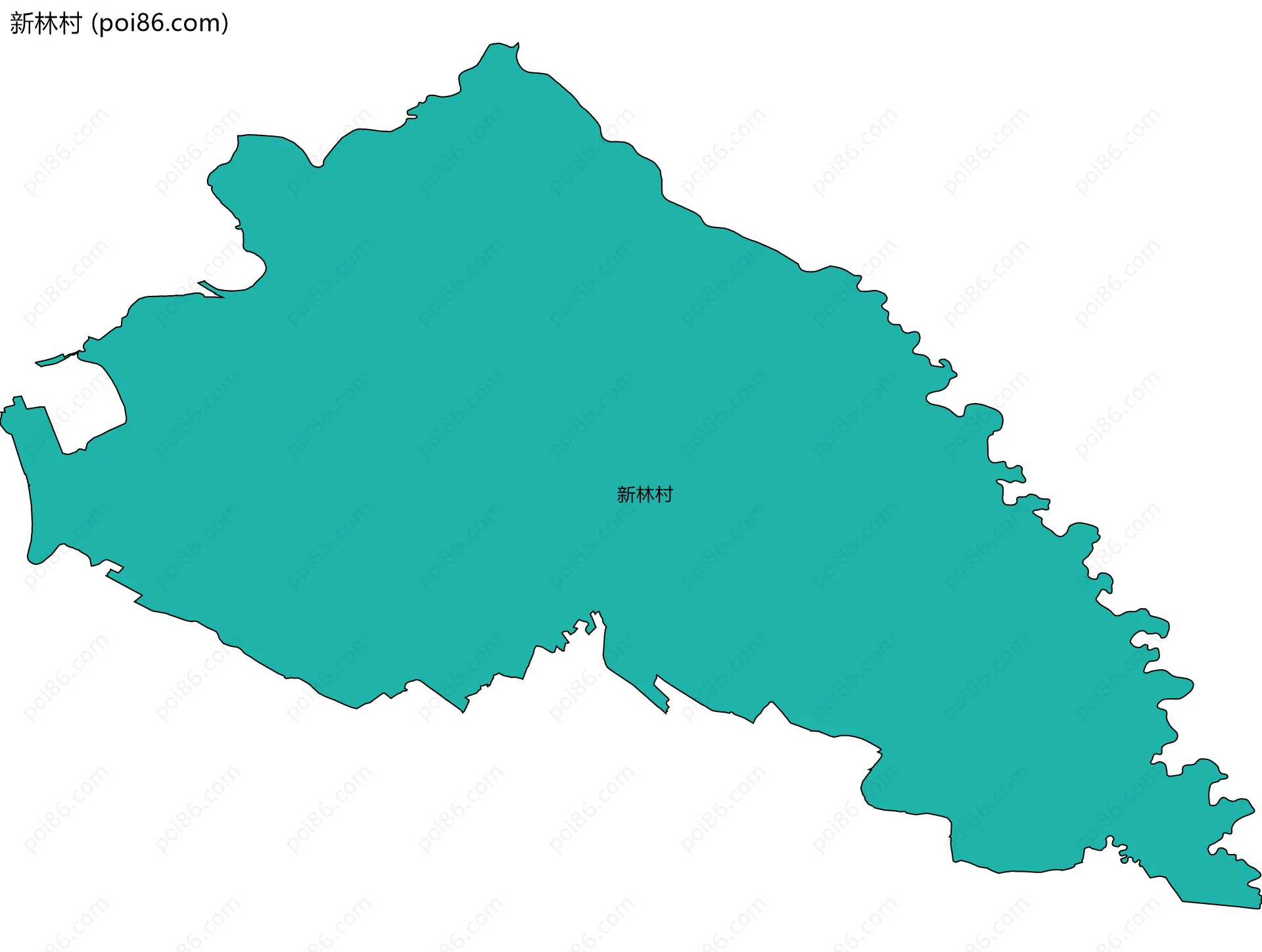 新林村边界地图
