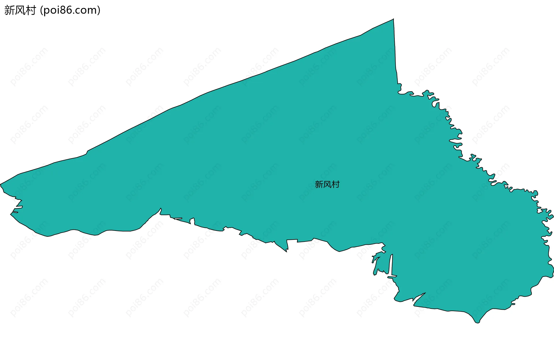 新风村边界地图