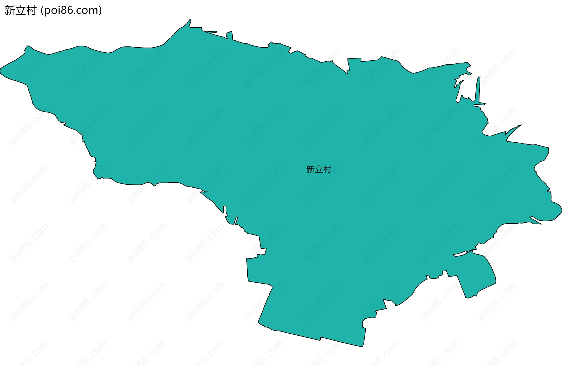 新立村边界地图