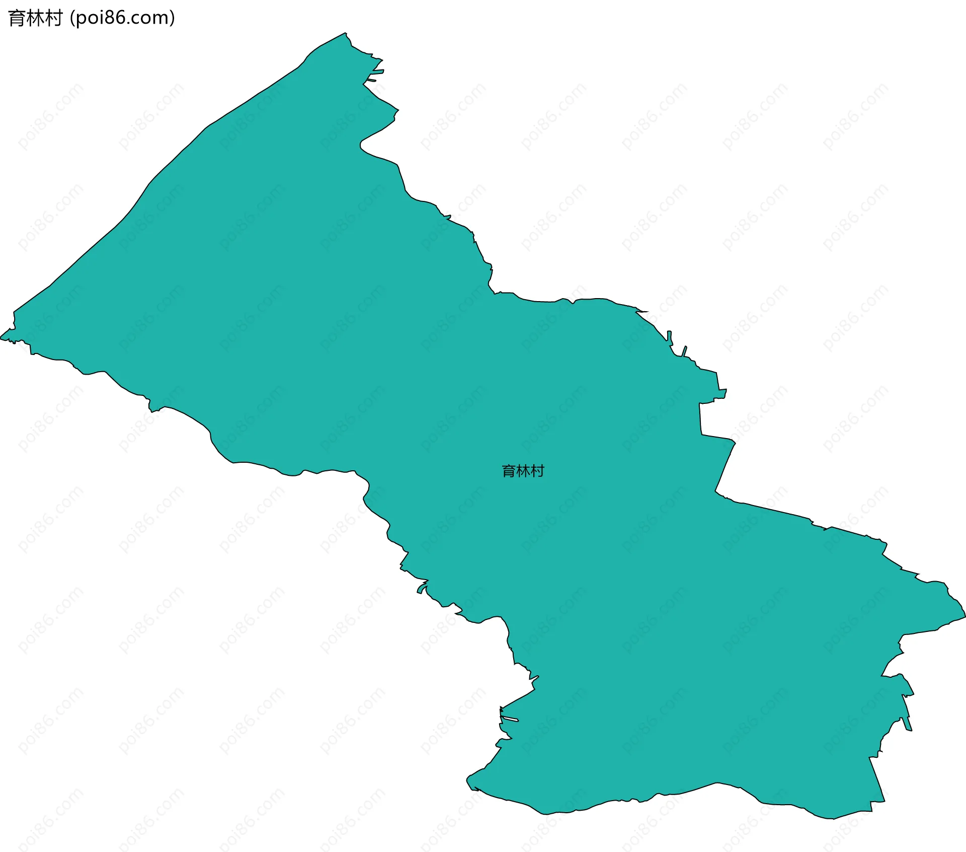 育林村边界地图