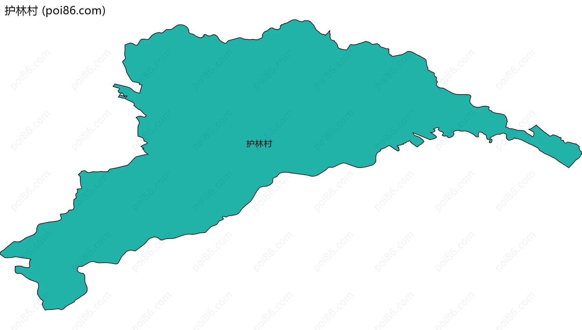 护林村边界地图