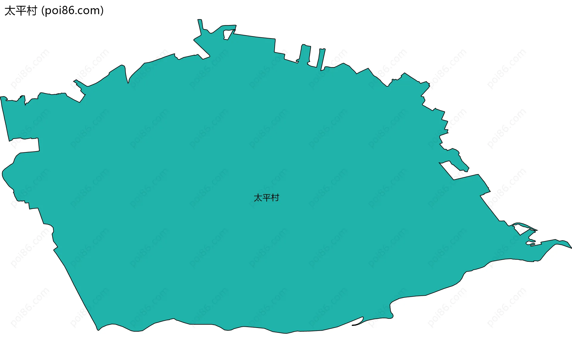 太平村边界地图
