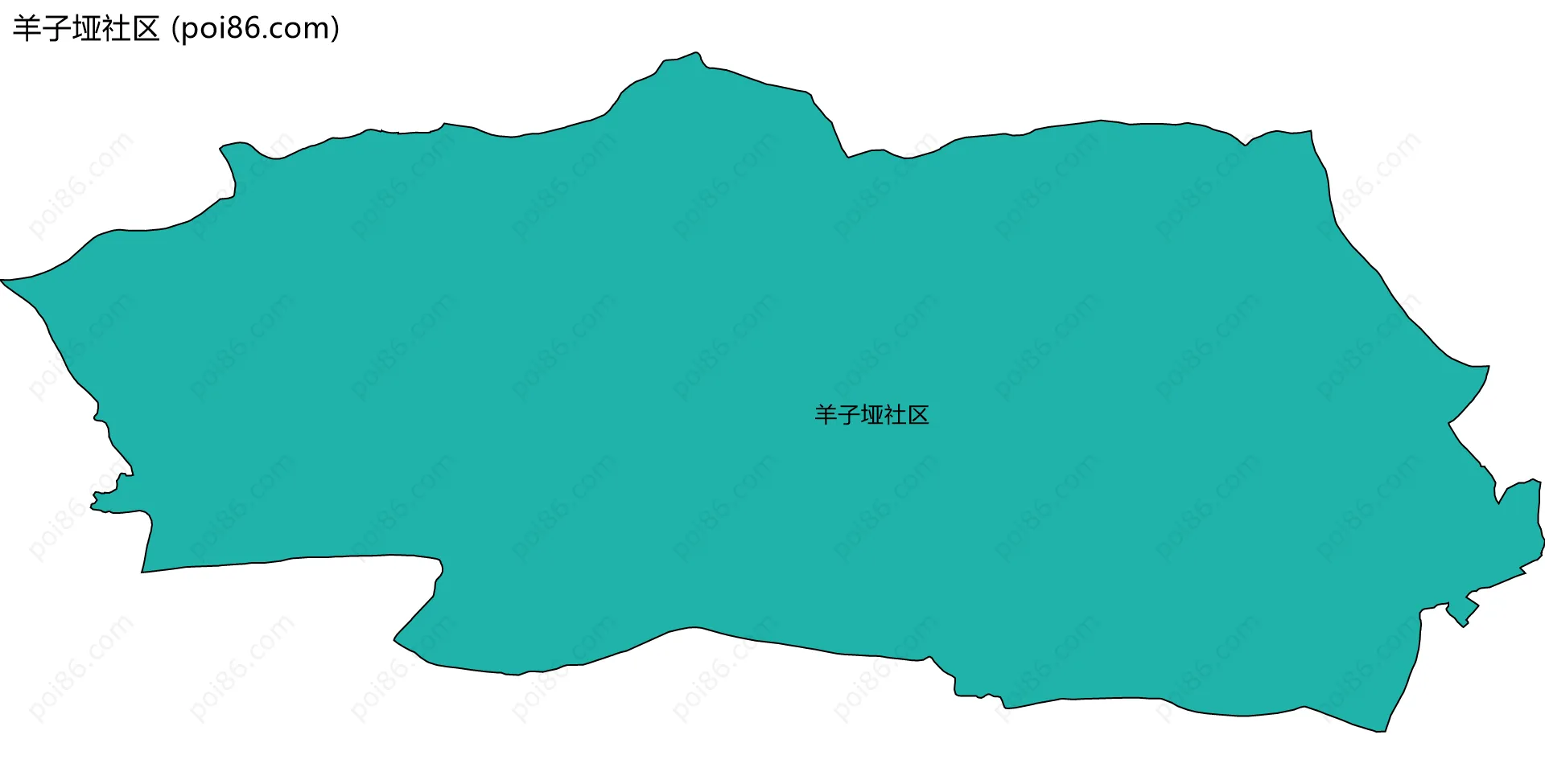 羊子垭社区边界地图