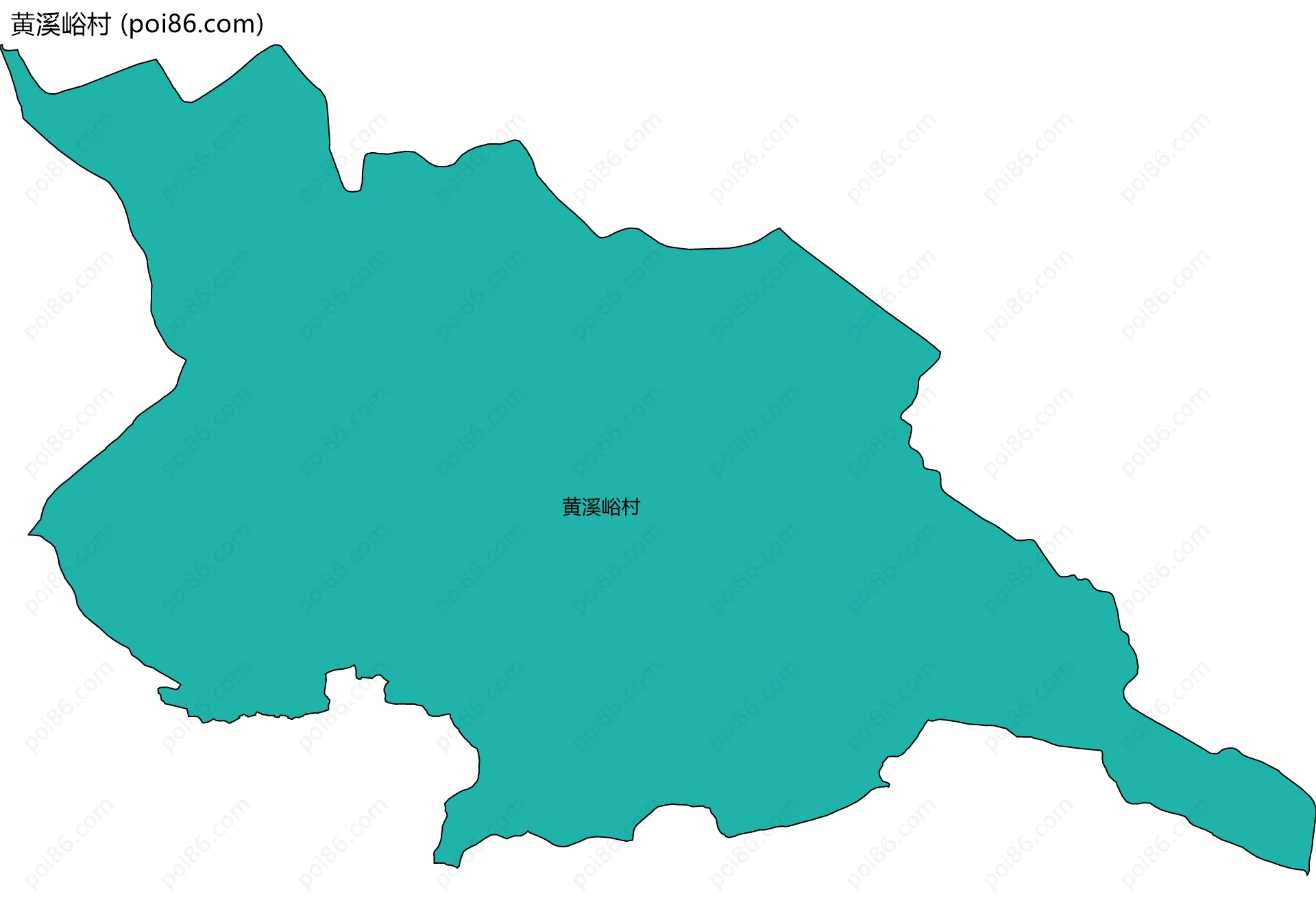 黄溪峪村边界地图