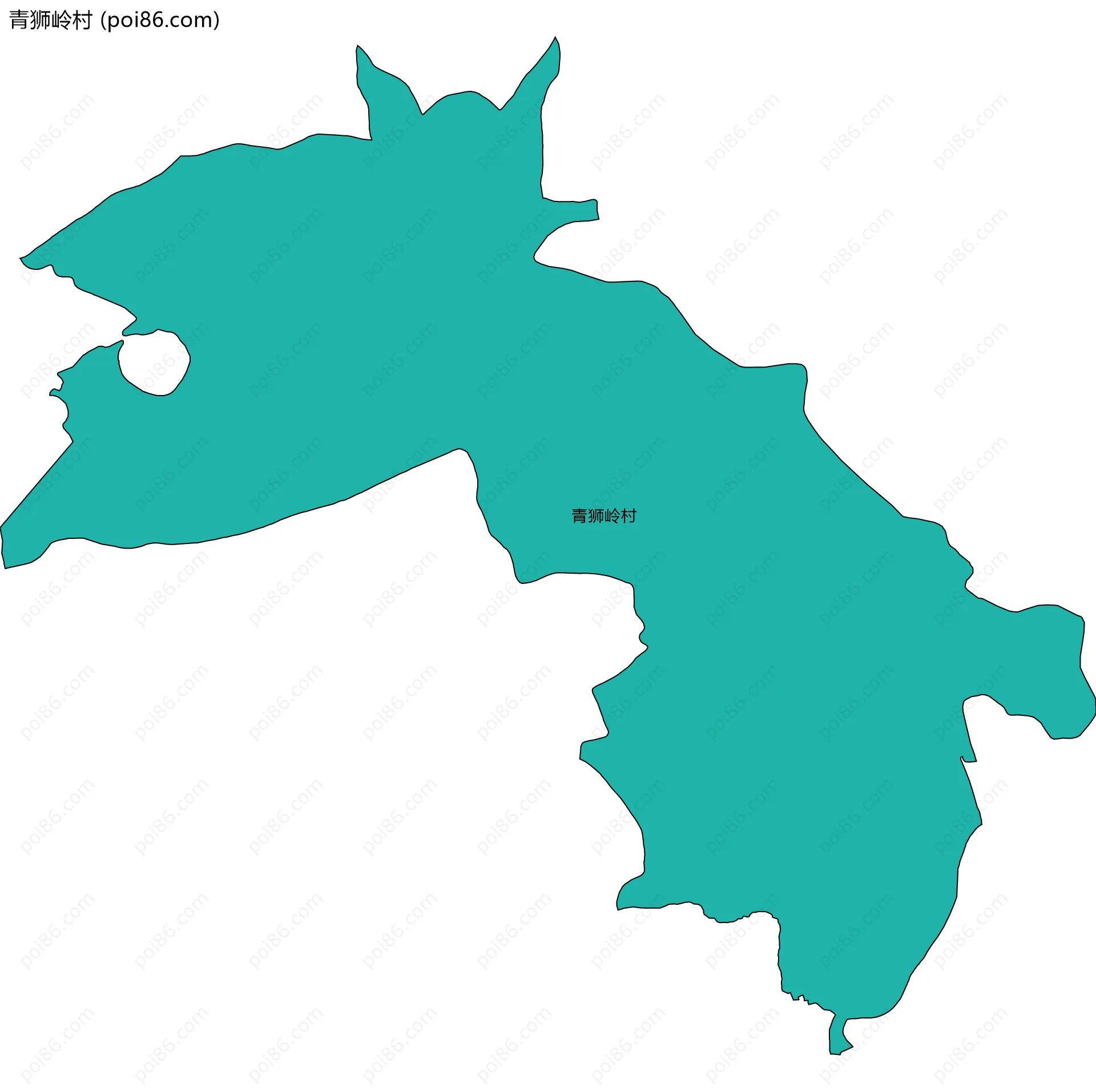 青狮岭村边界地图