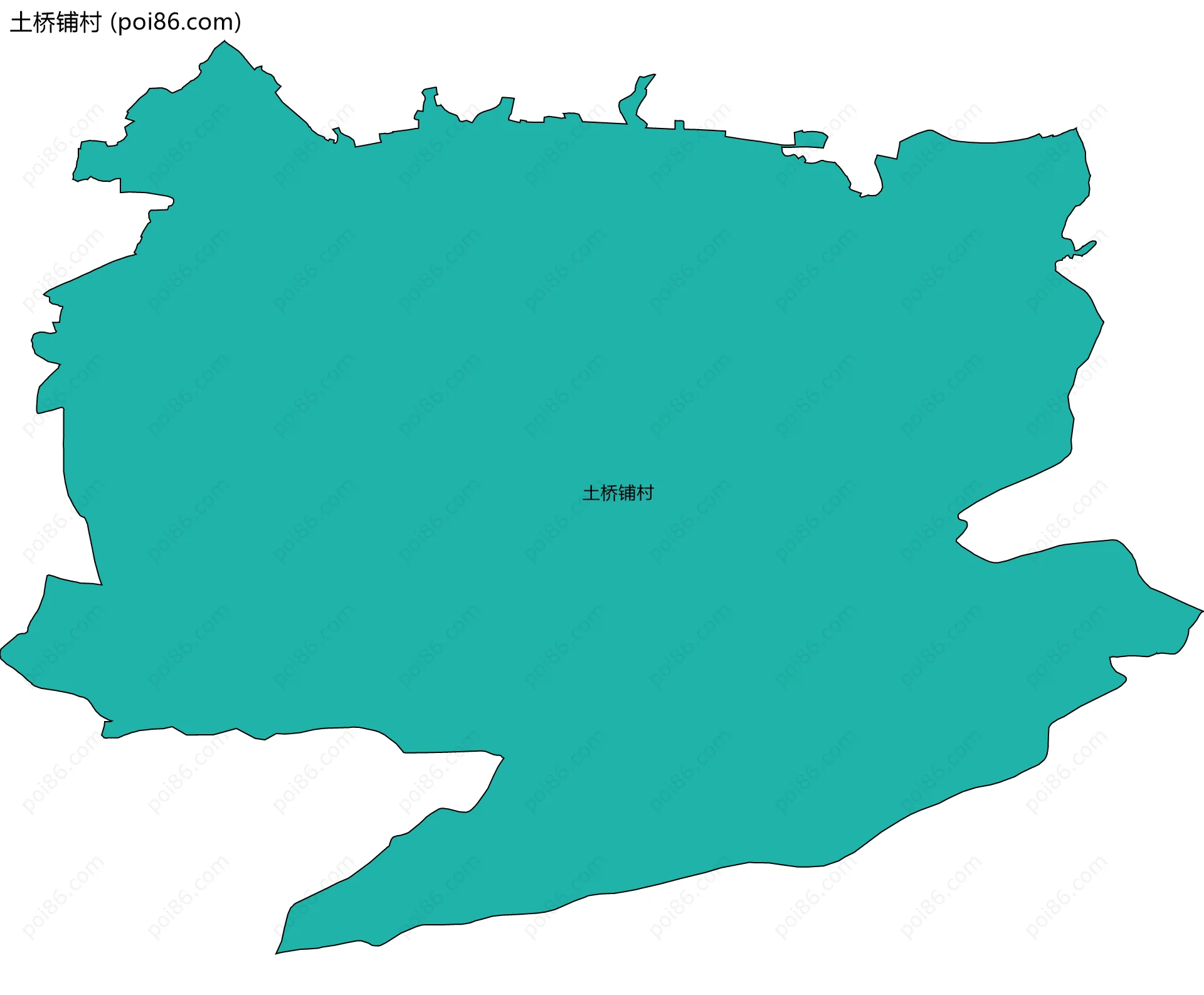 土桥铺村边界地图
