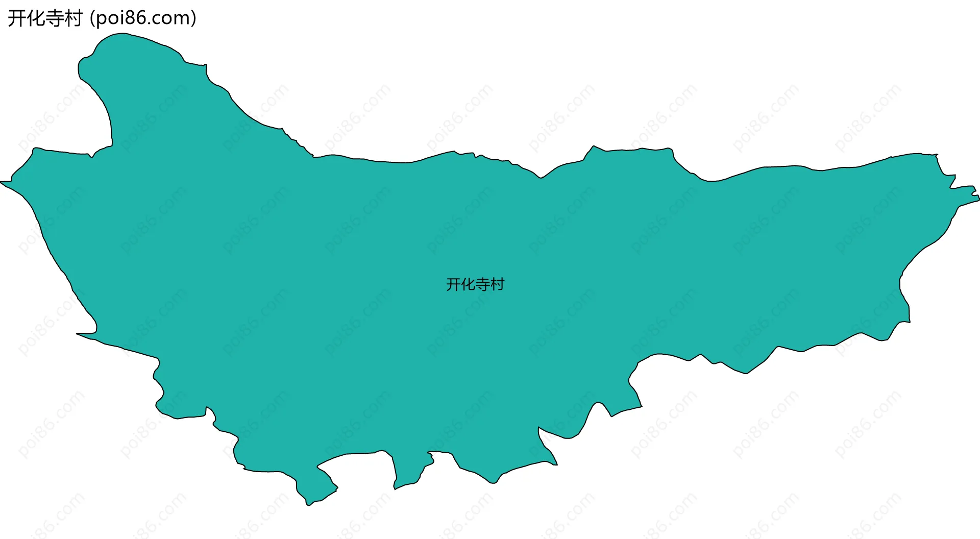 开化寺村边界地图