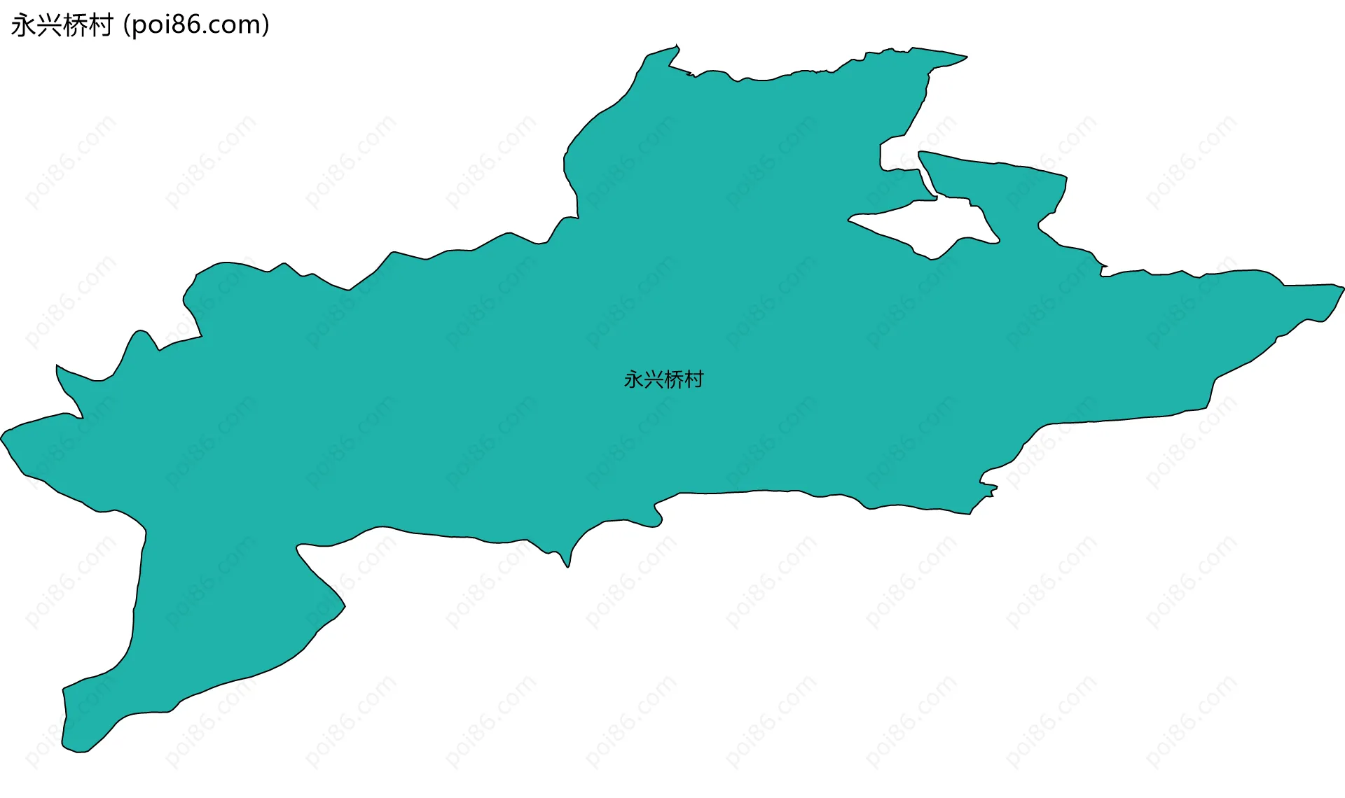 永兴桥村边界地图