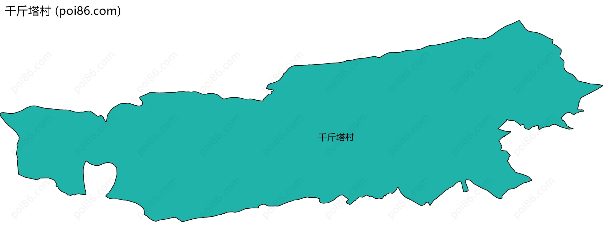 千斤塔村边界地图