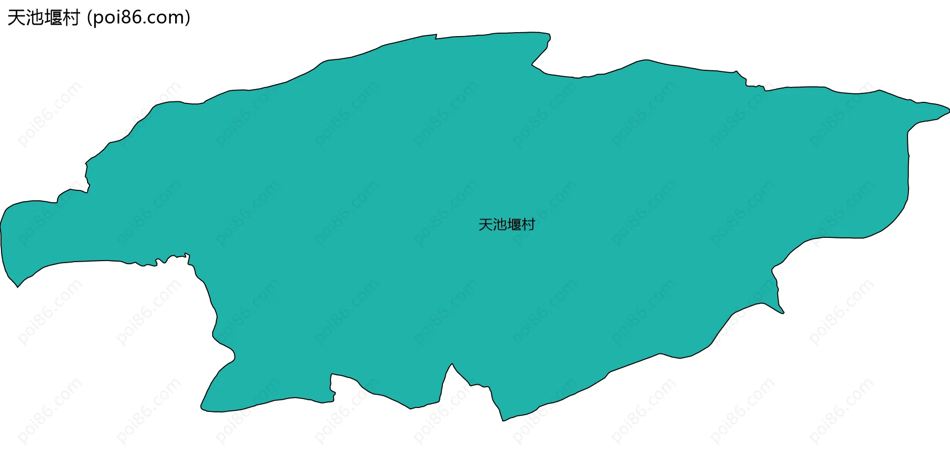 天池堰村边界地图