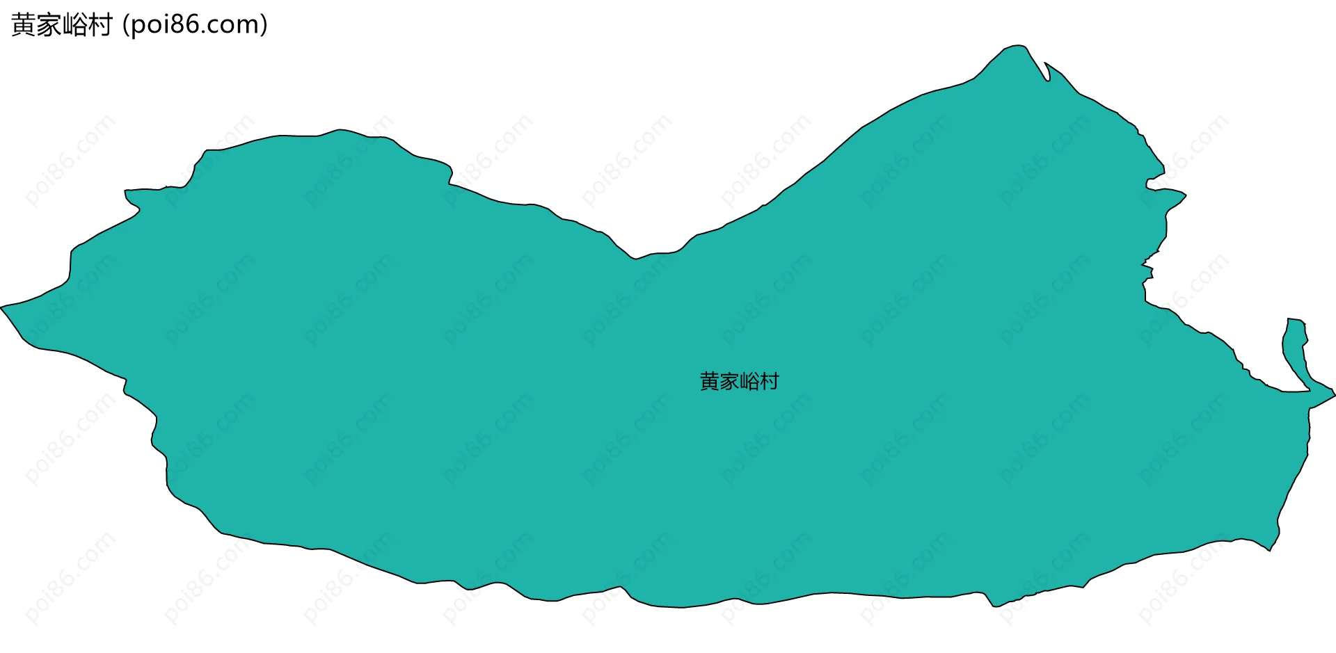 黄家峪村边界地图