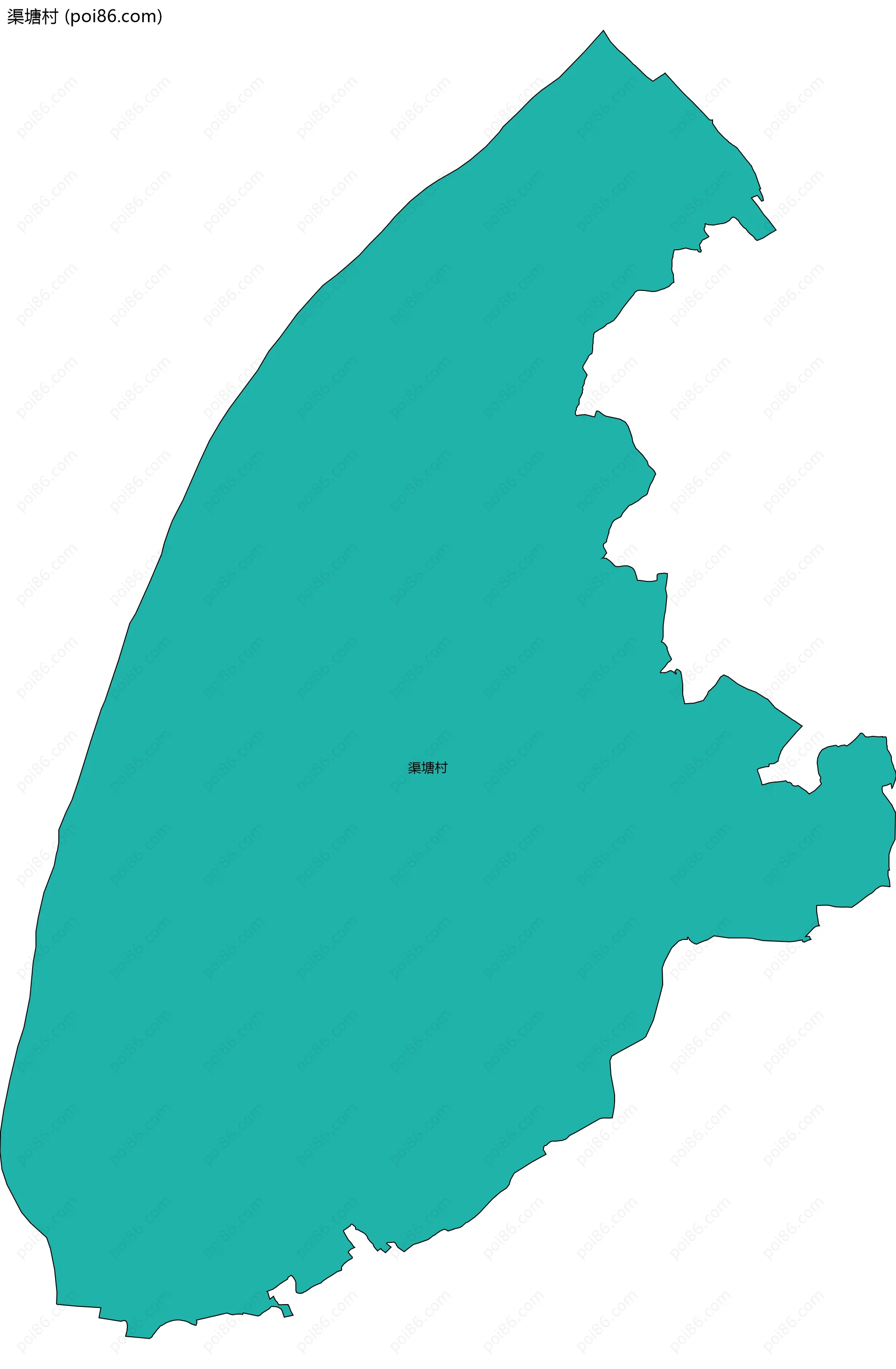 渠塘村边界地图