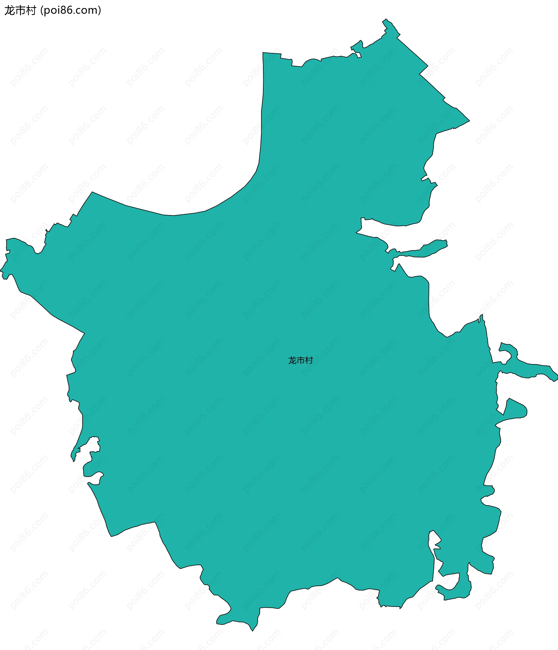 龙市村边界地图