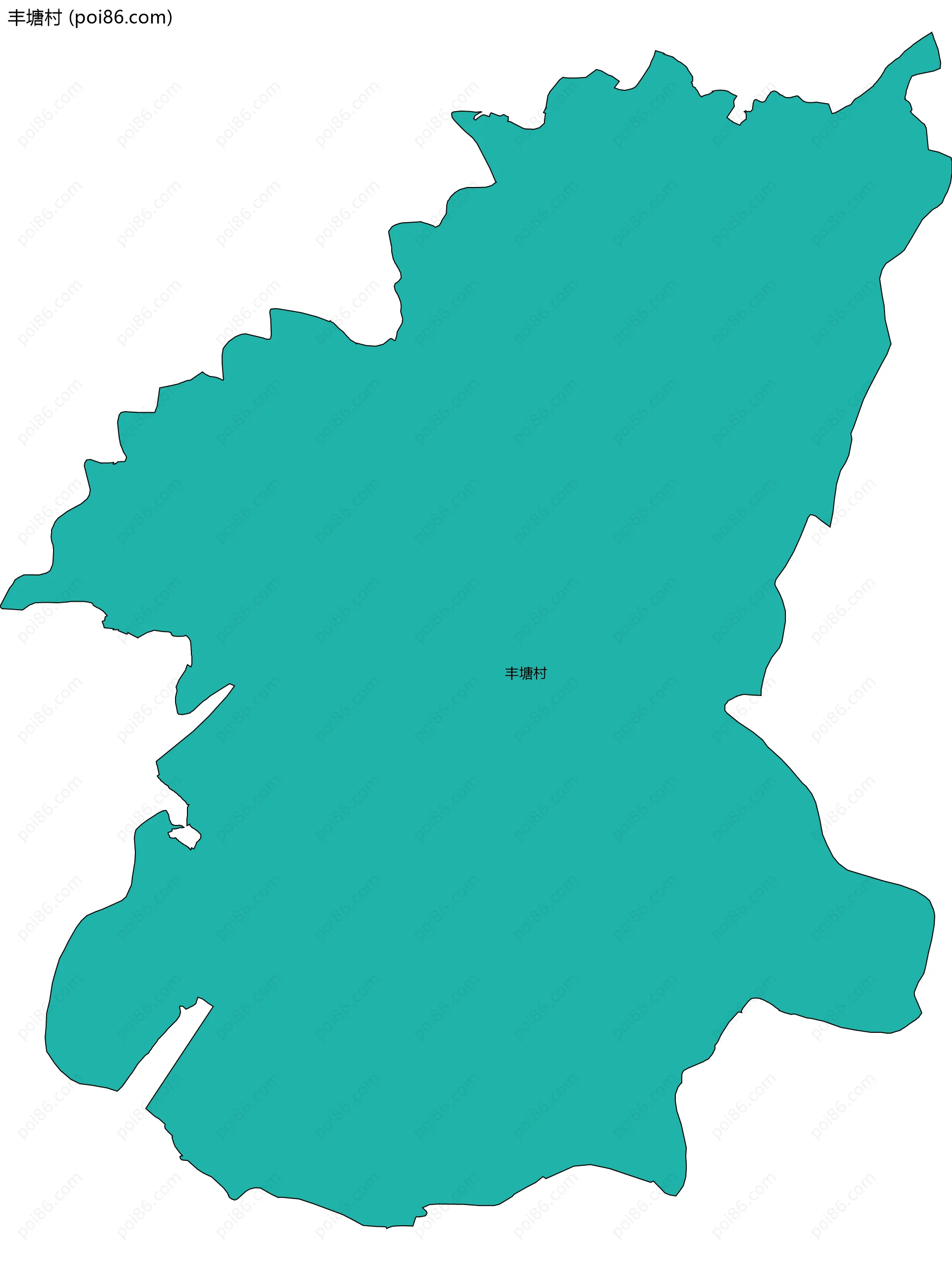 丰塘村边界地图