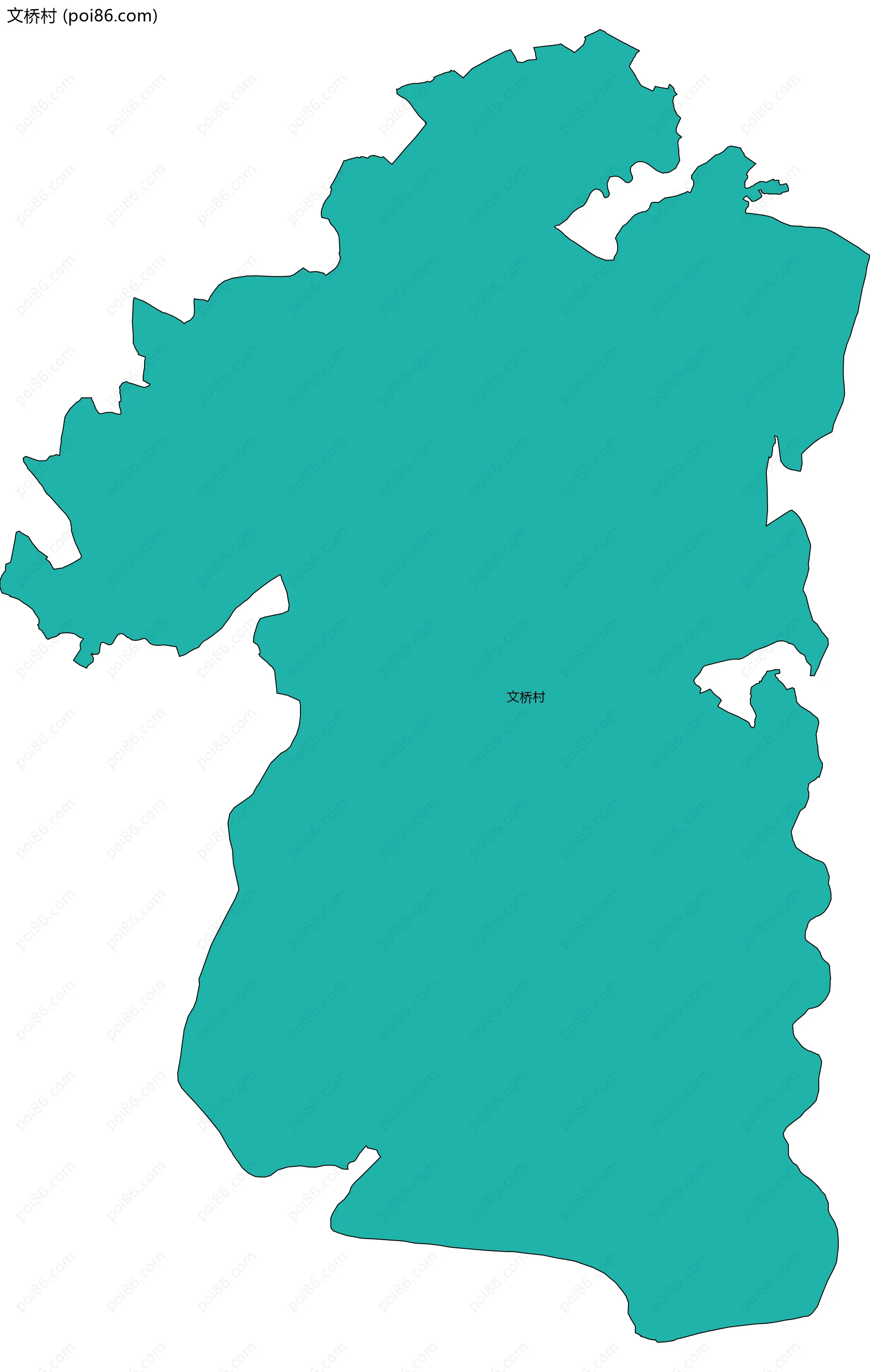 文桥村边界地图