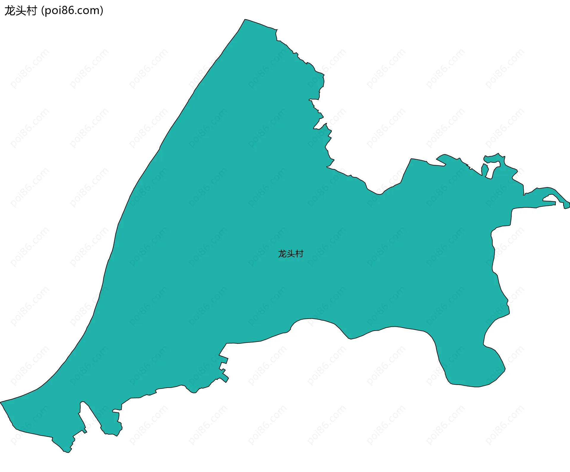 龙头村边界地图