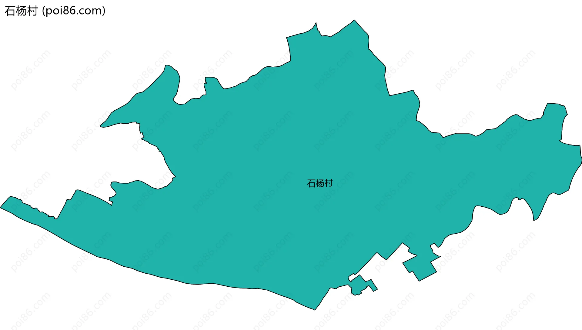 石杨村边界地图