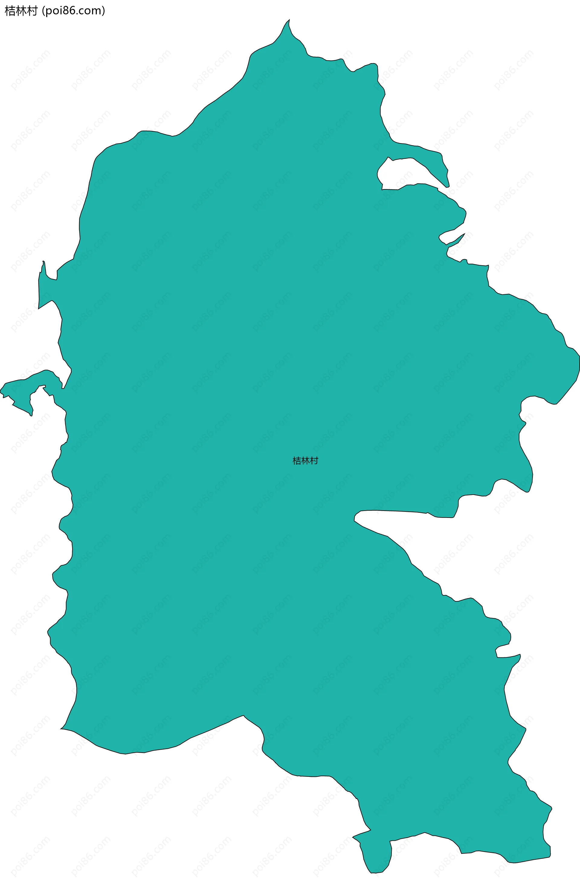 桔林村边界地图