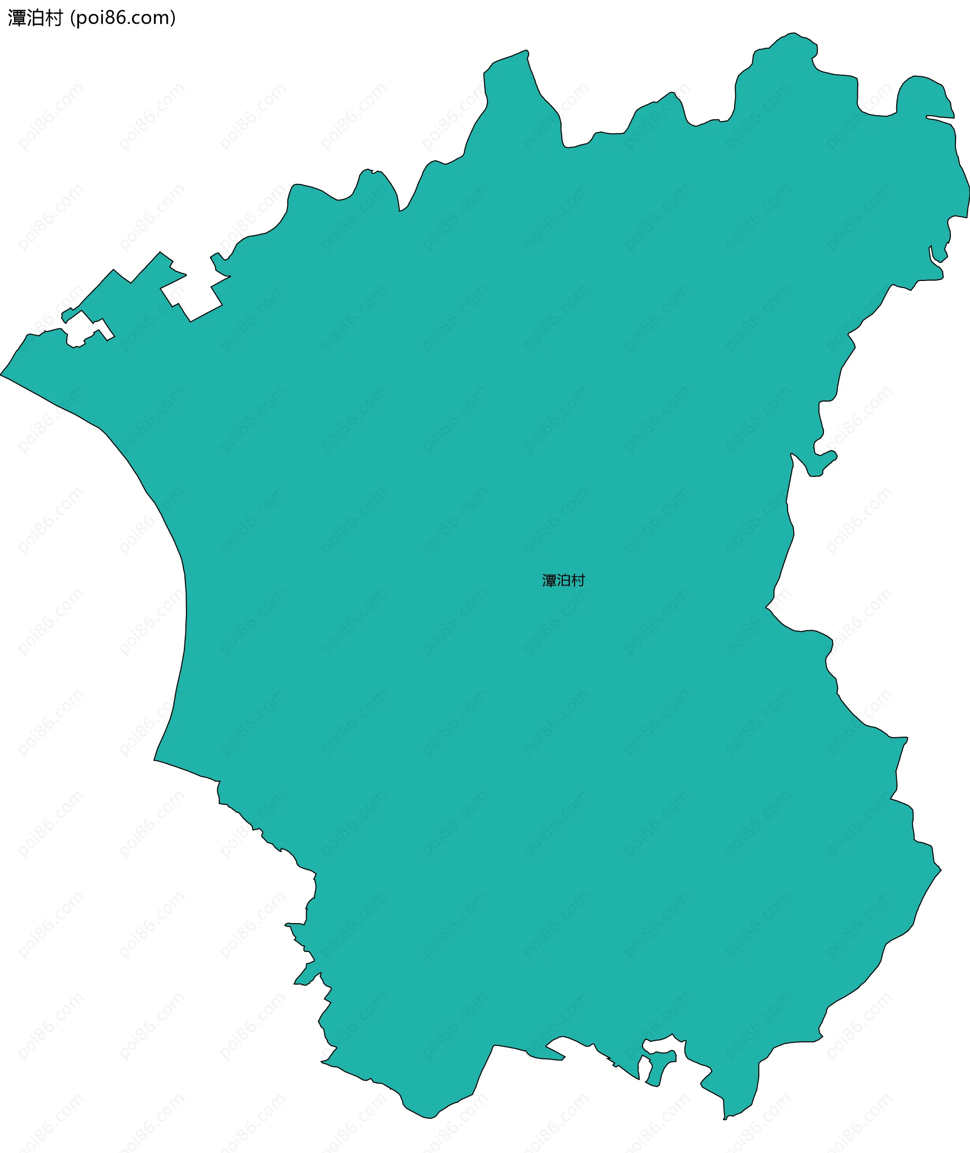 潭泊村边界地图