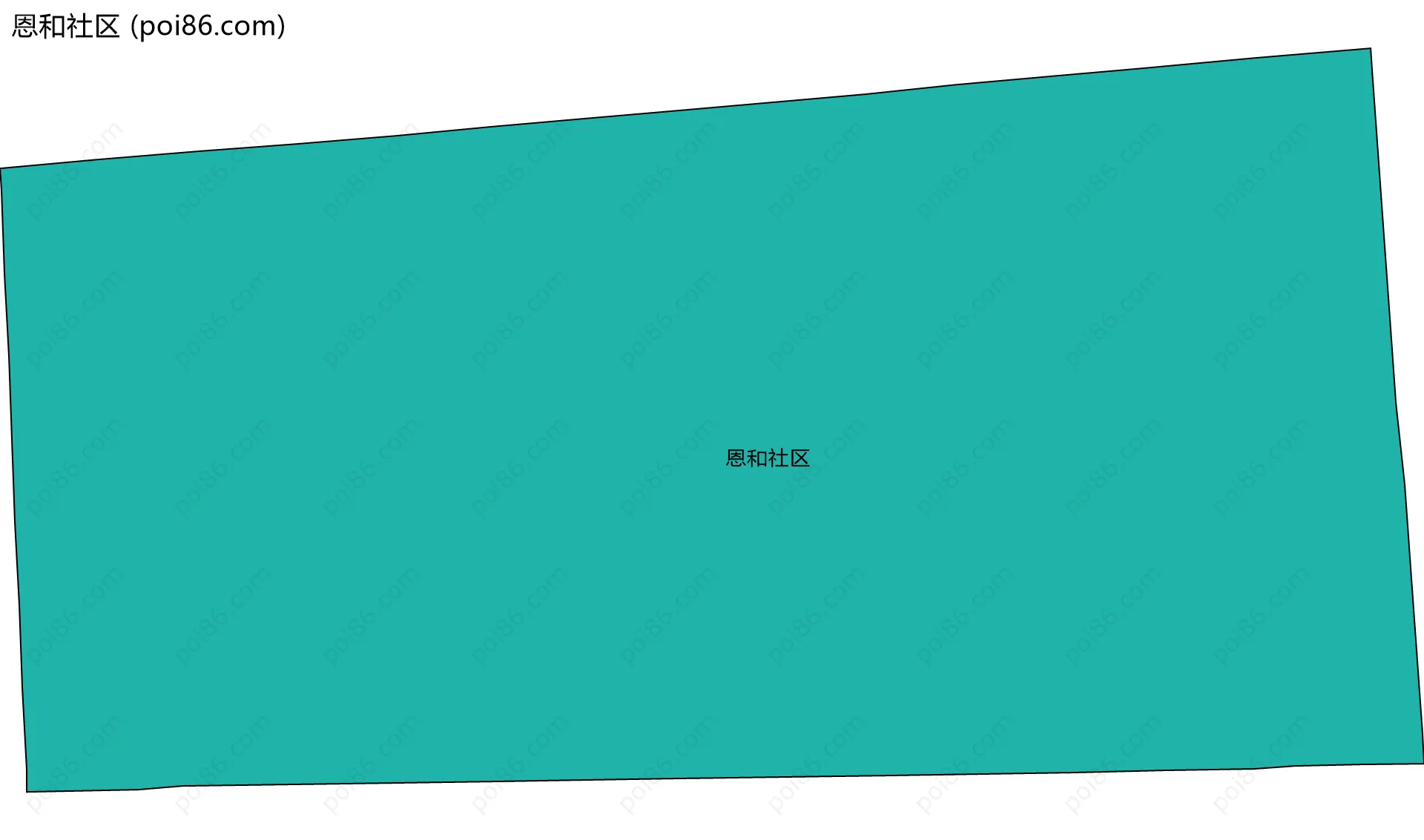 恩和社区边界地图