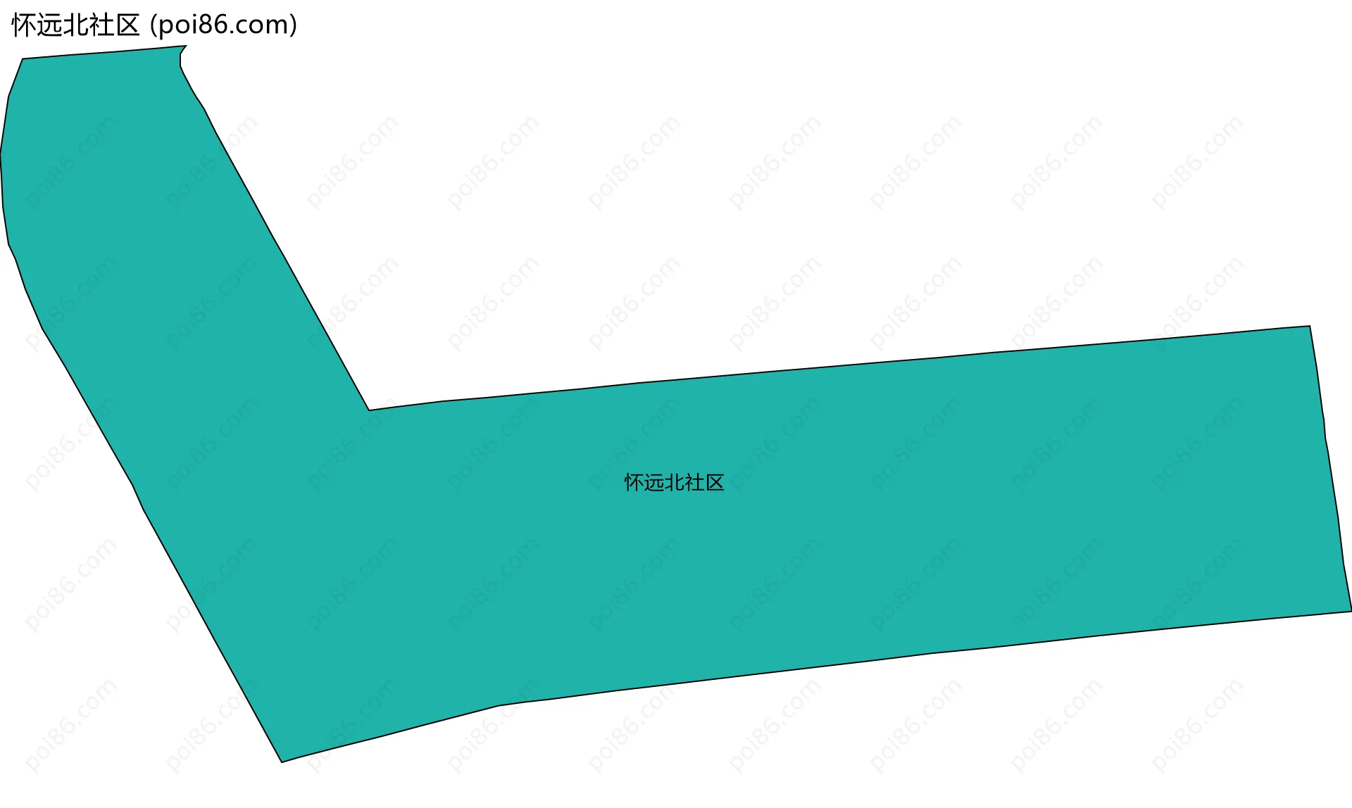怀远北社区边界地图