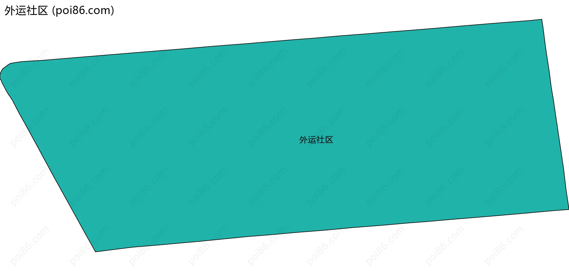 外运社区边界地图