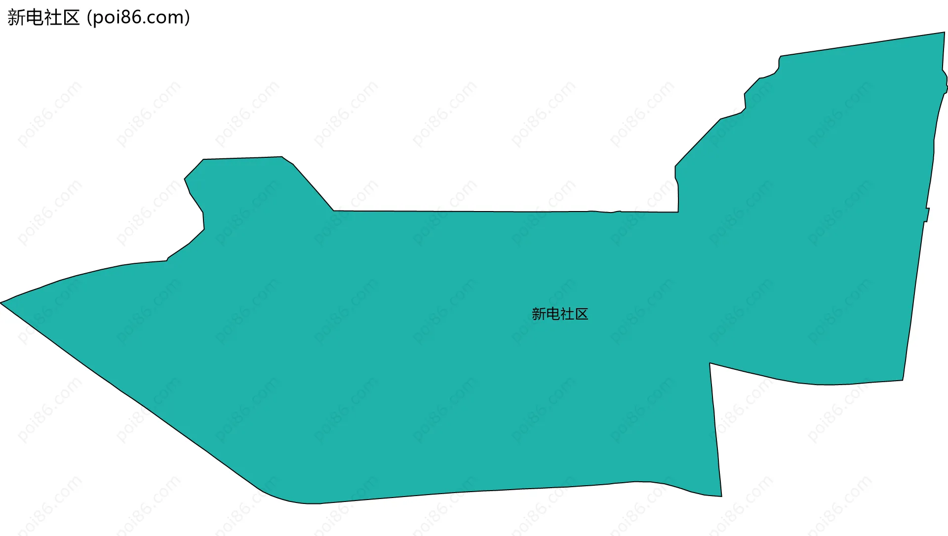 新电社区边界地图