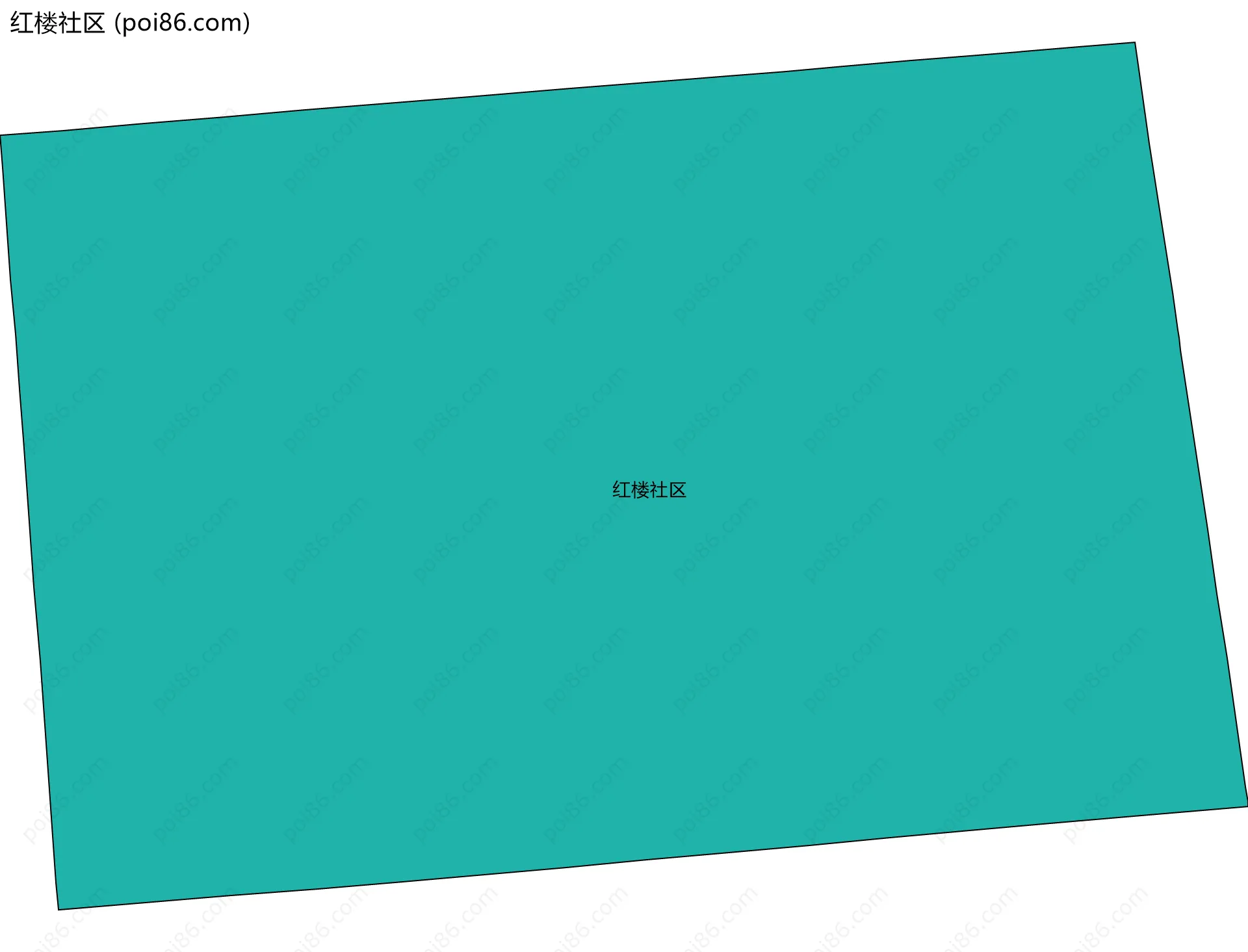 红楼社区边界地图