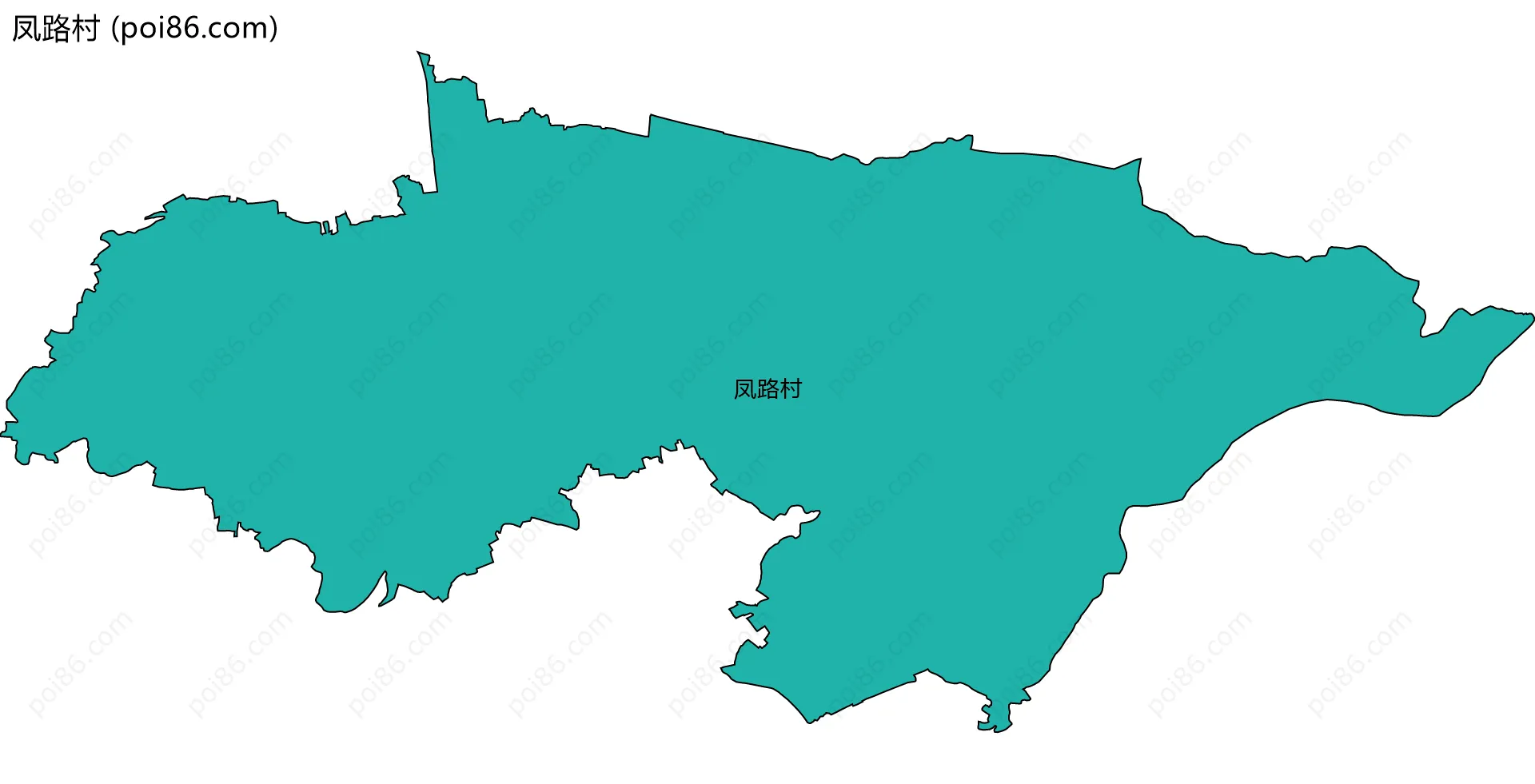 凤路村边界地图