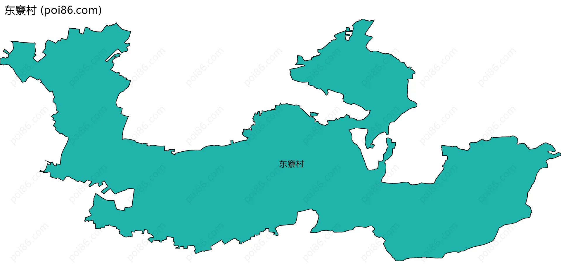 东竂村边界地图