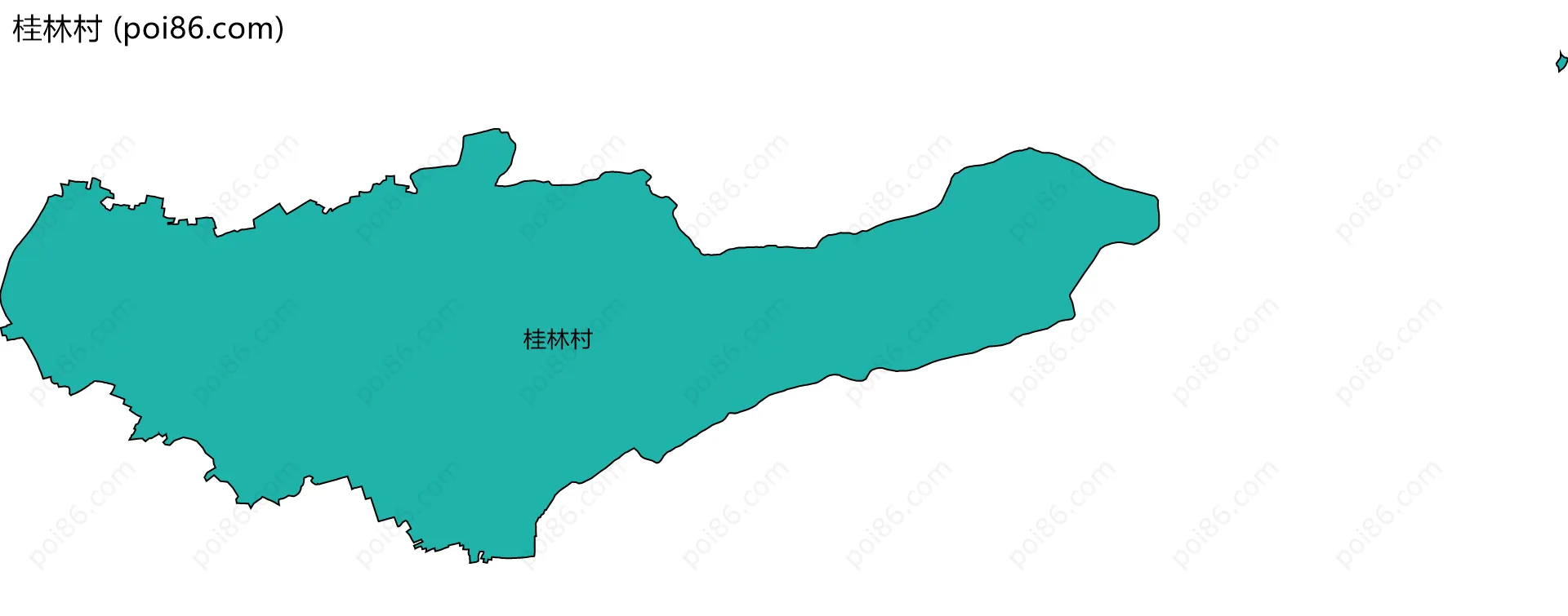 桂林村边界地图