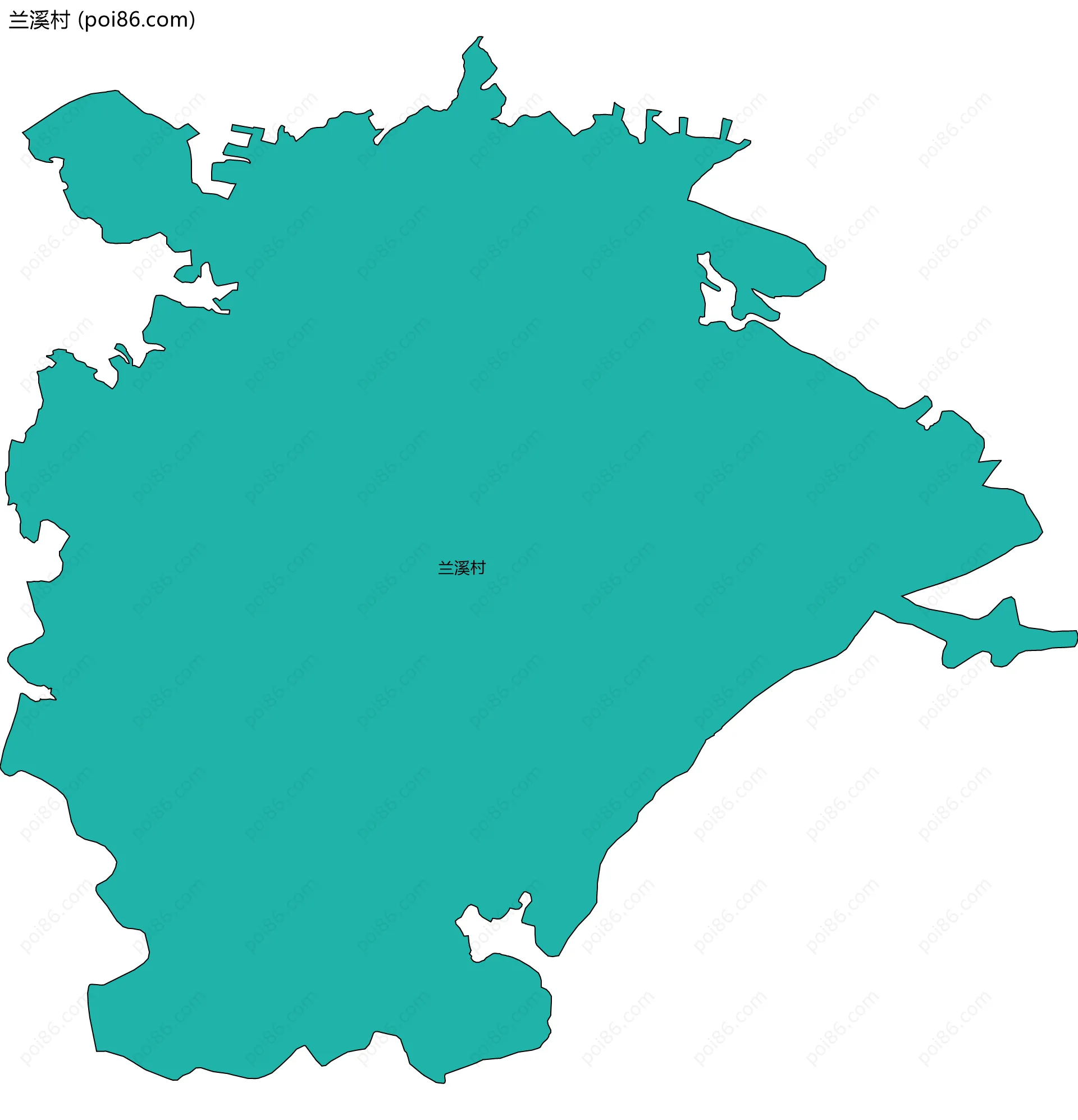 兰溪村边界地图
