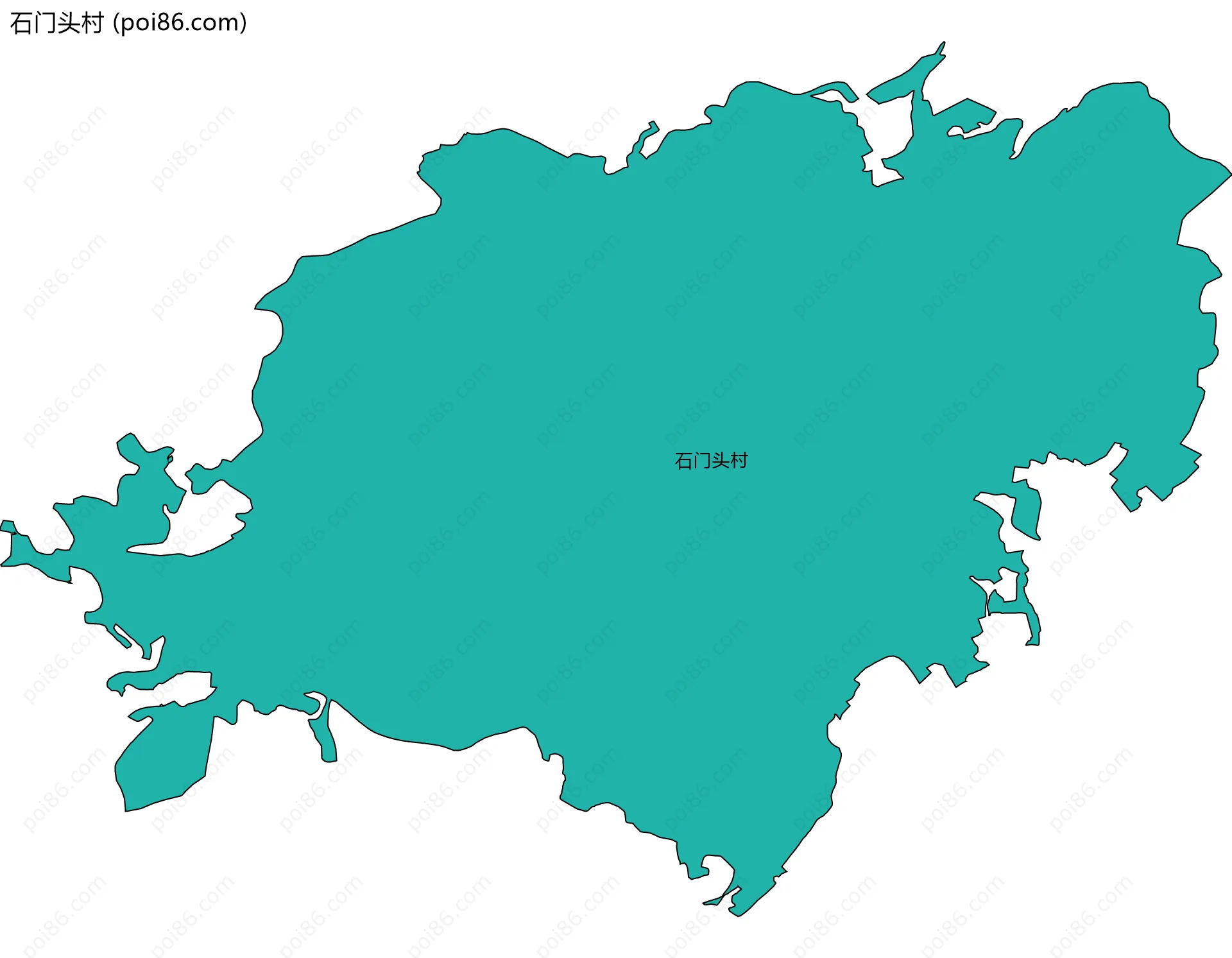 石门头村边界地图