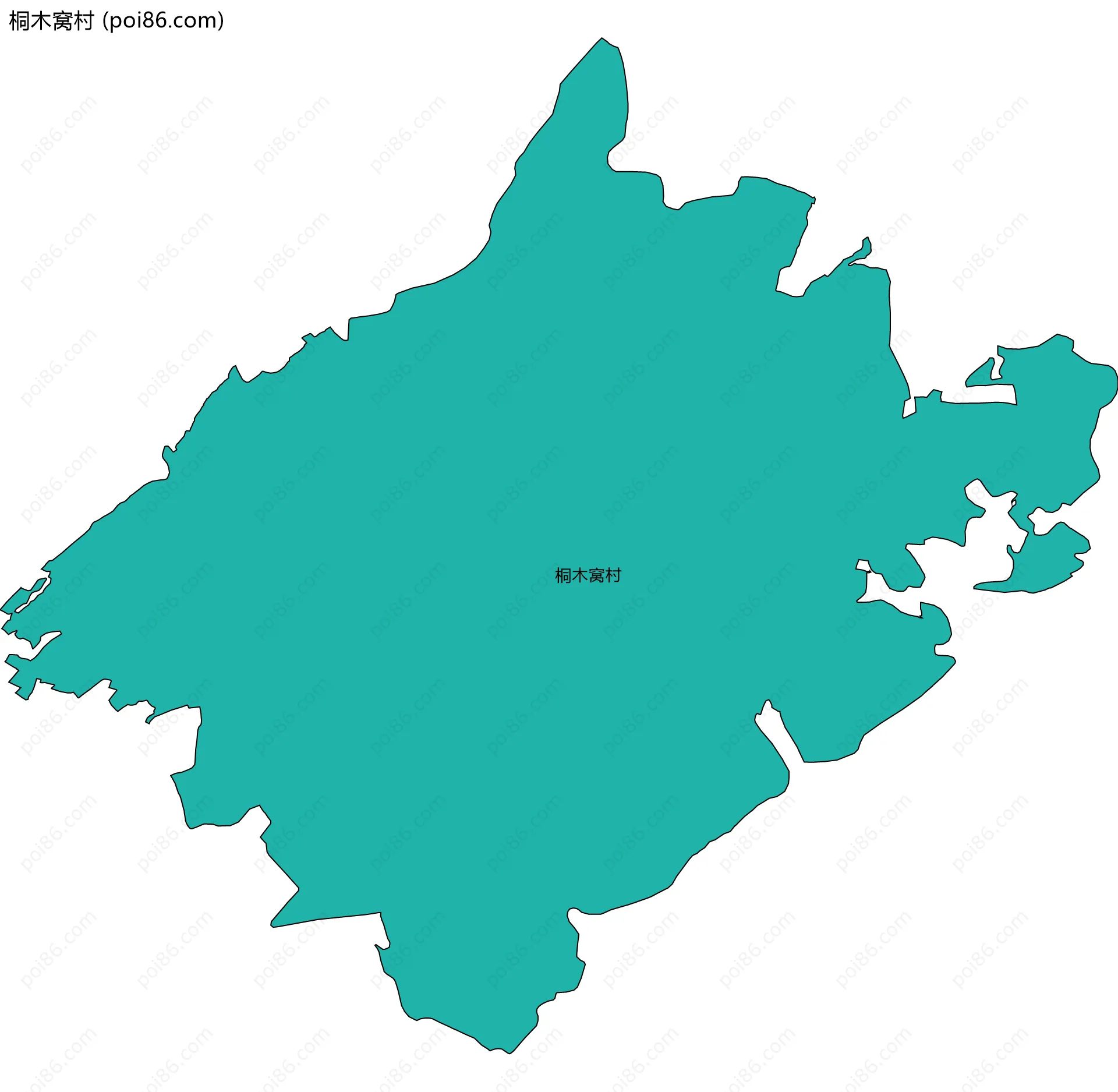 桐木窝村边界地图