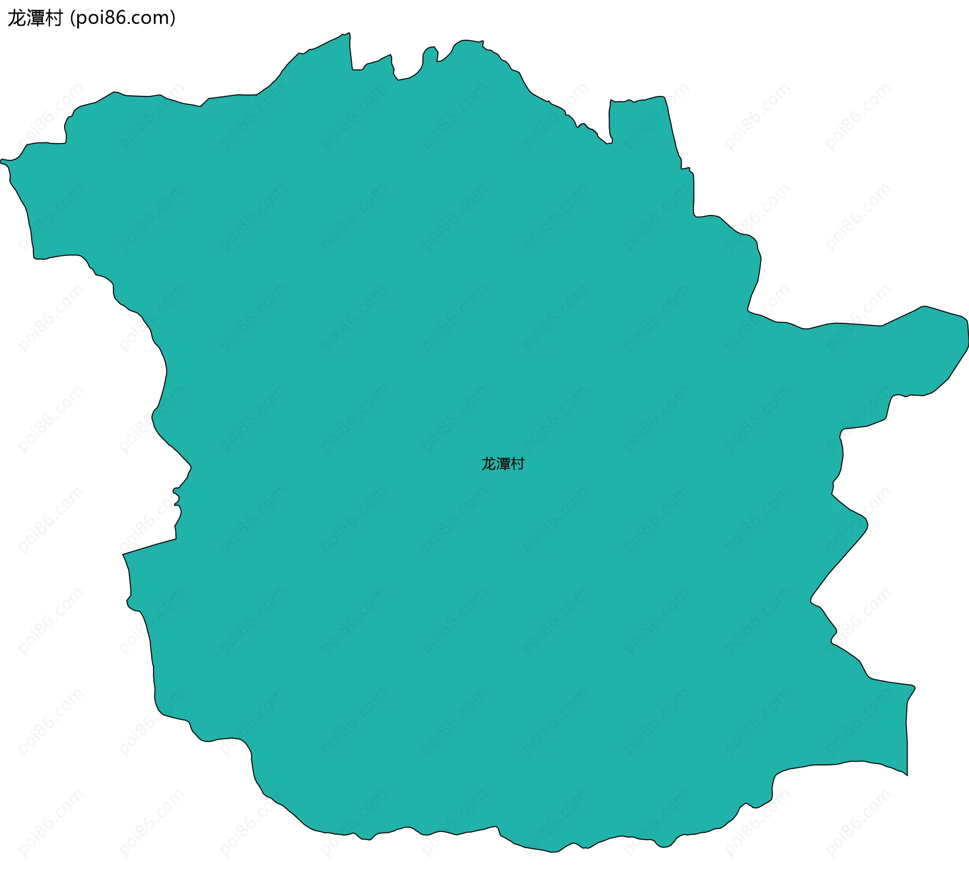 龙潭村边界地图