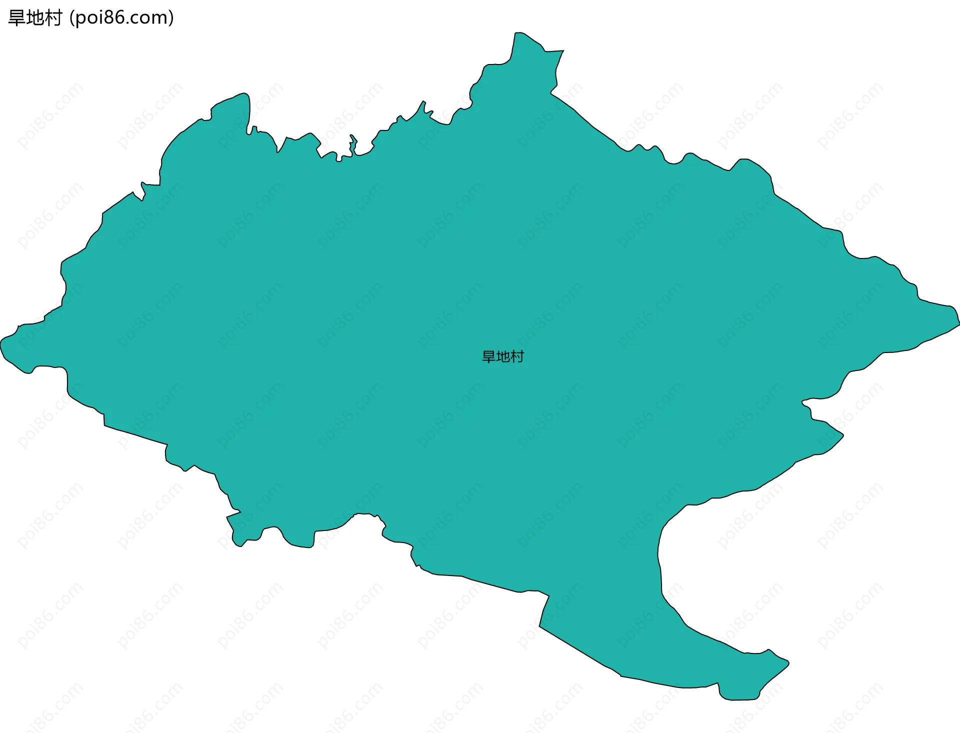 旱地村边界地图