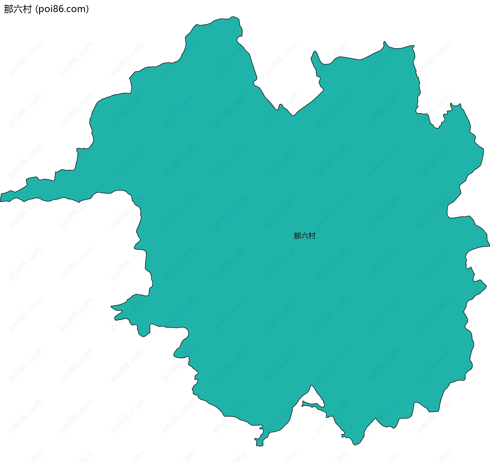 那六村边界地图