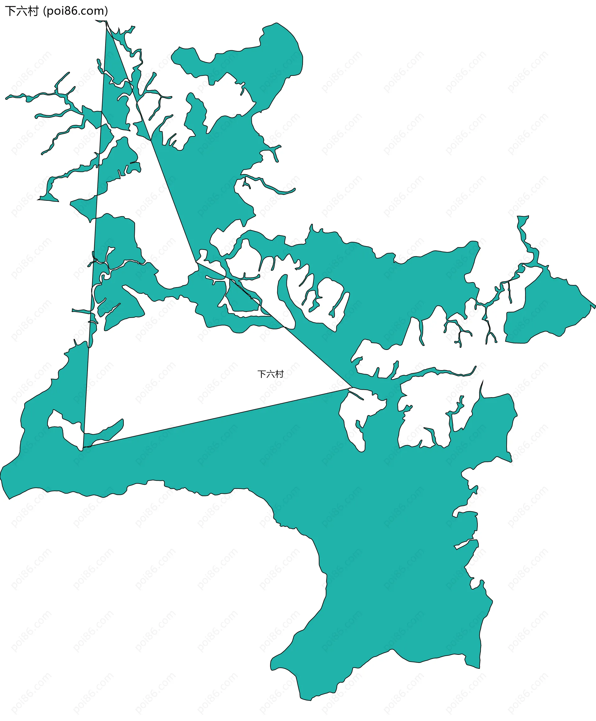 下六村边界地图