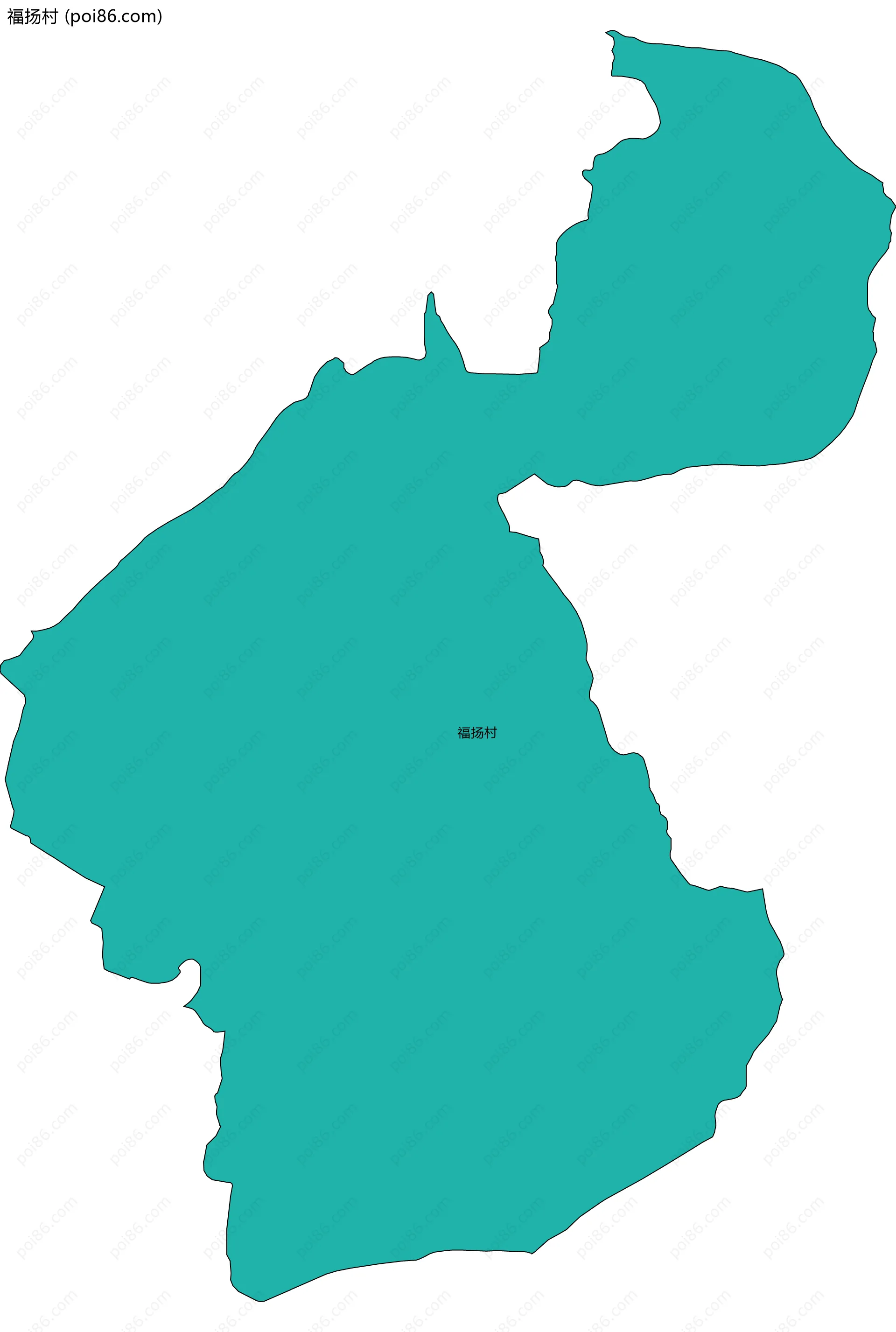 福扬村边界地图