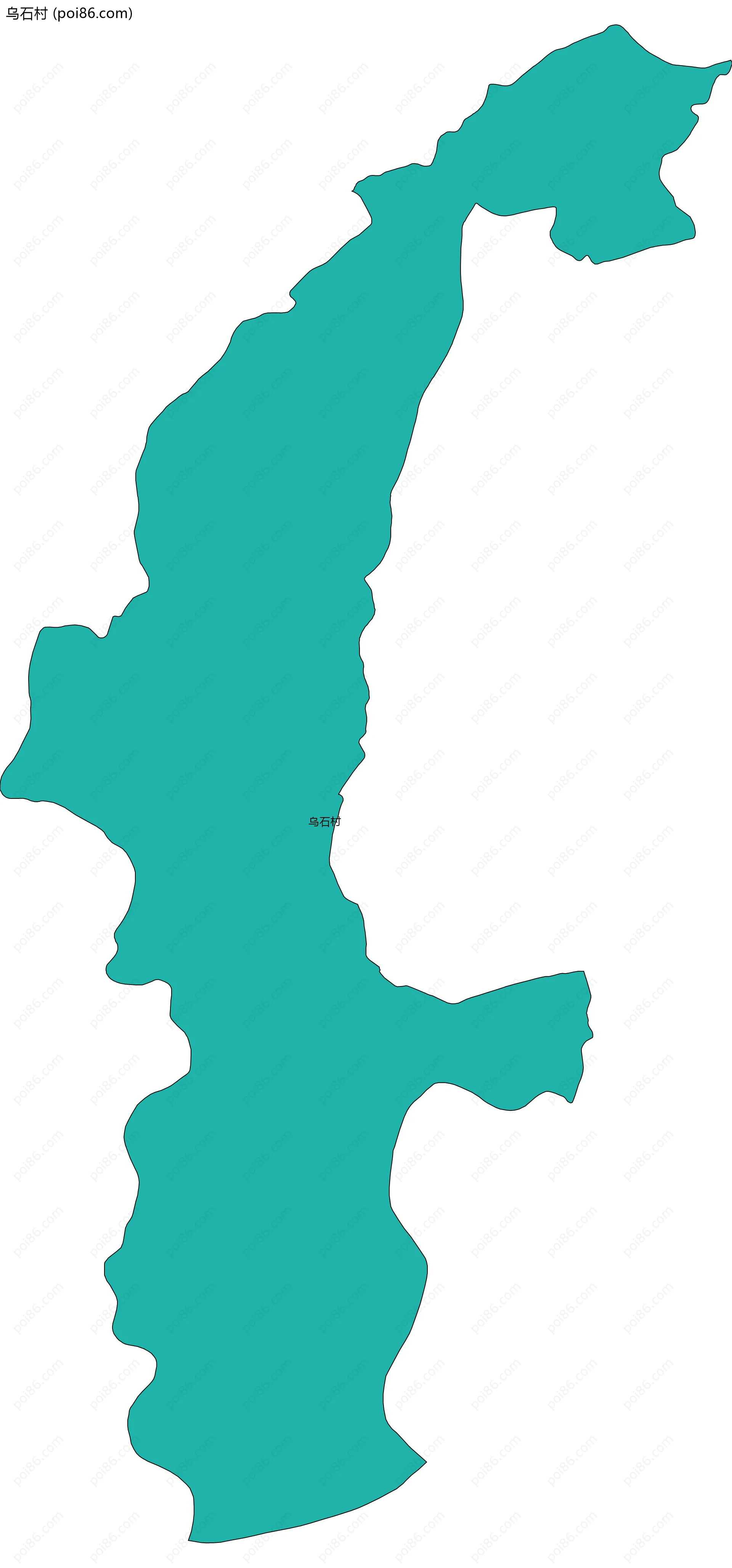 乌石村边界地图