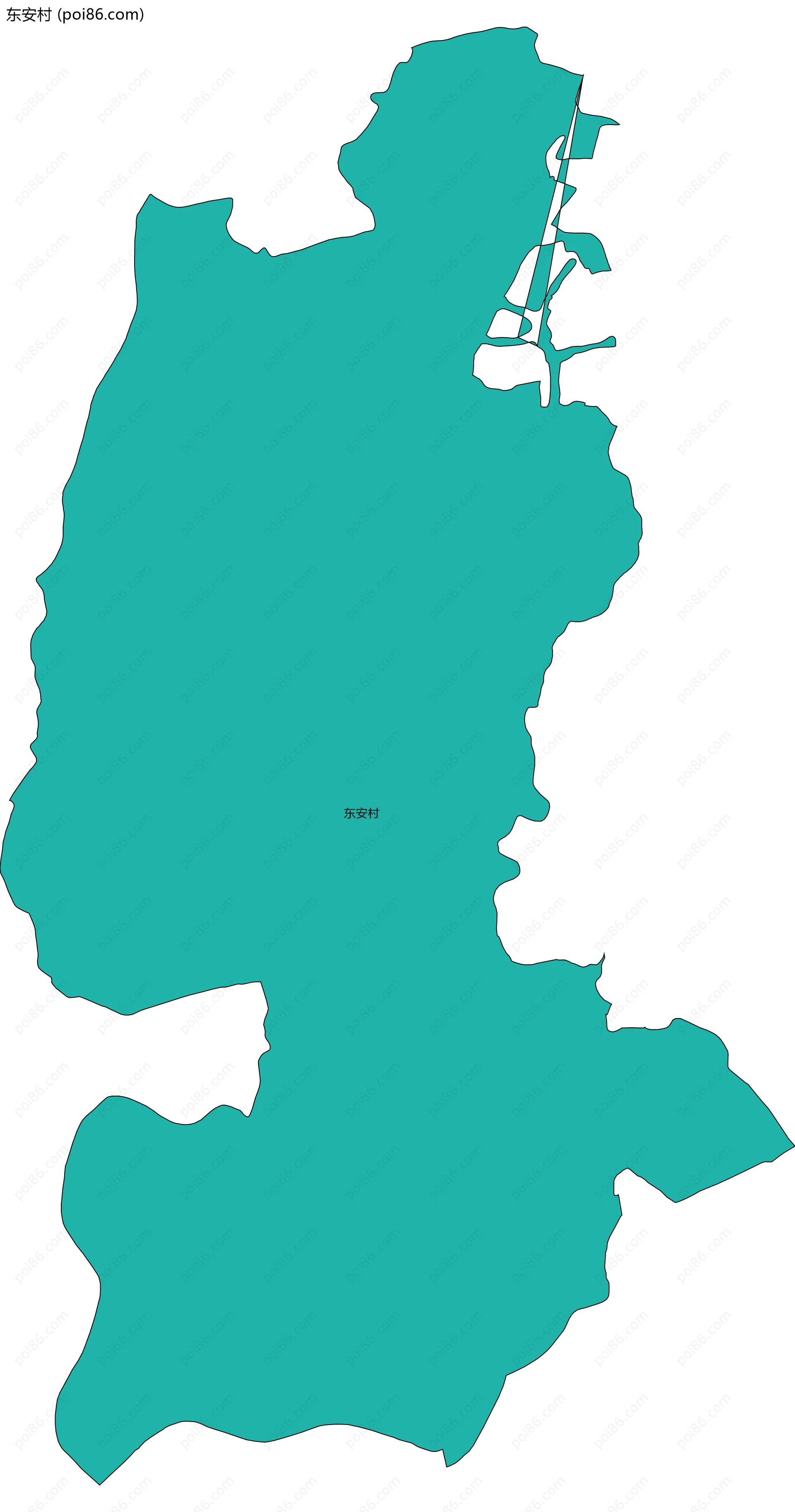 东安村边界地图
