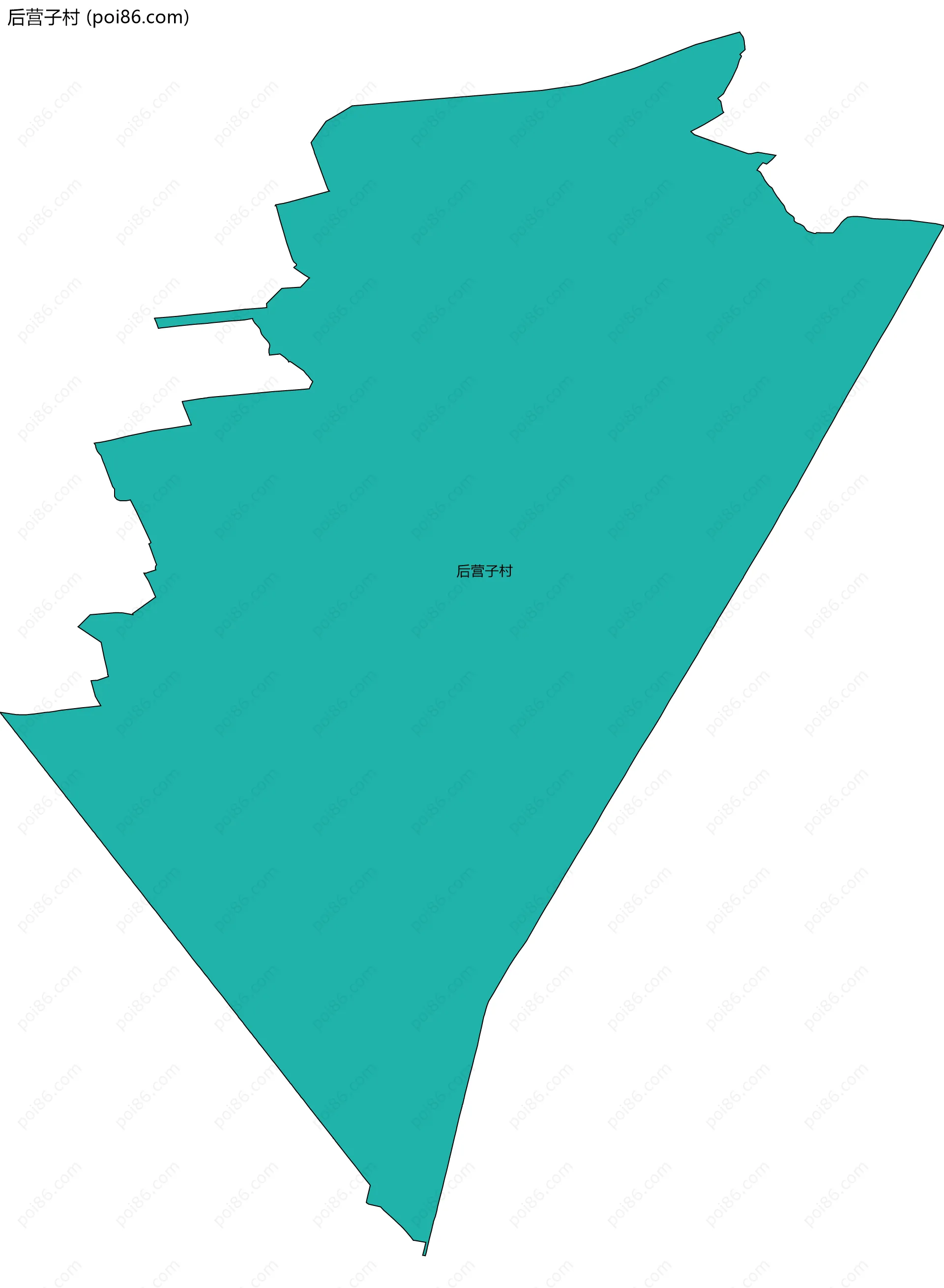 后营子村边界地图