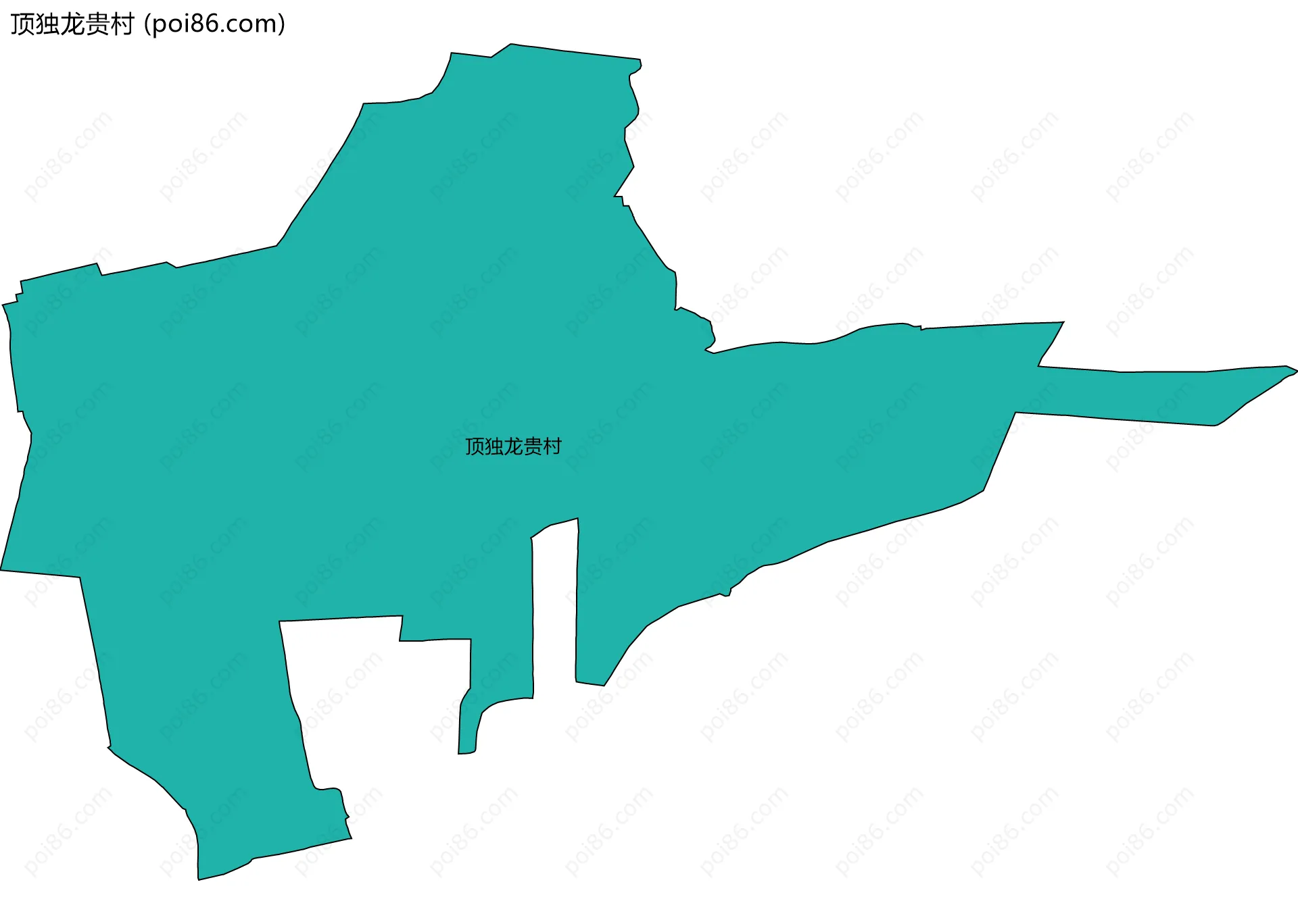 顶独龙贵村边界地图