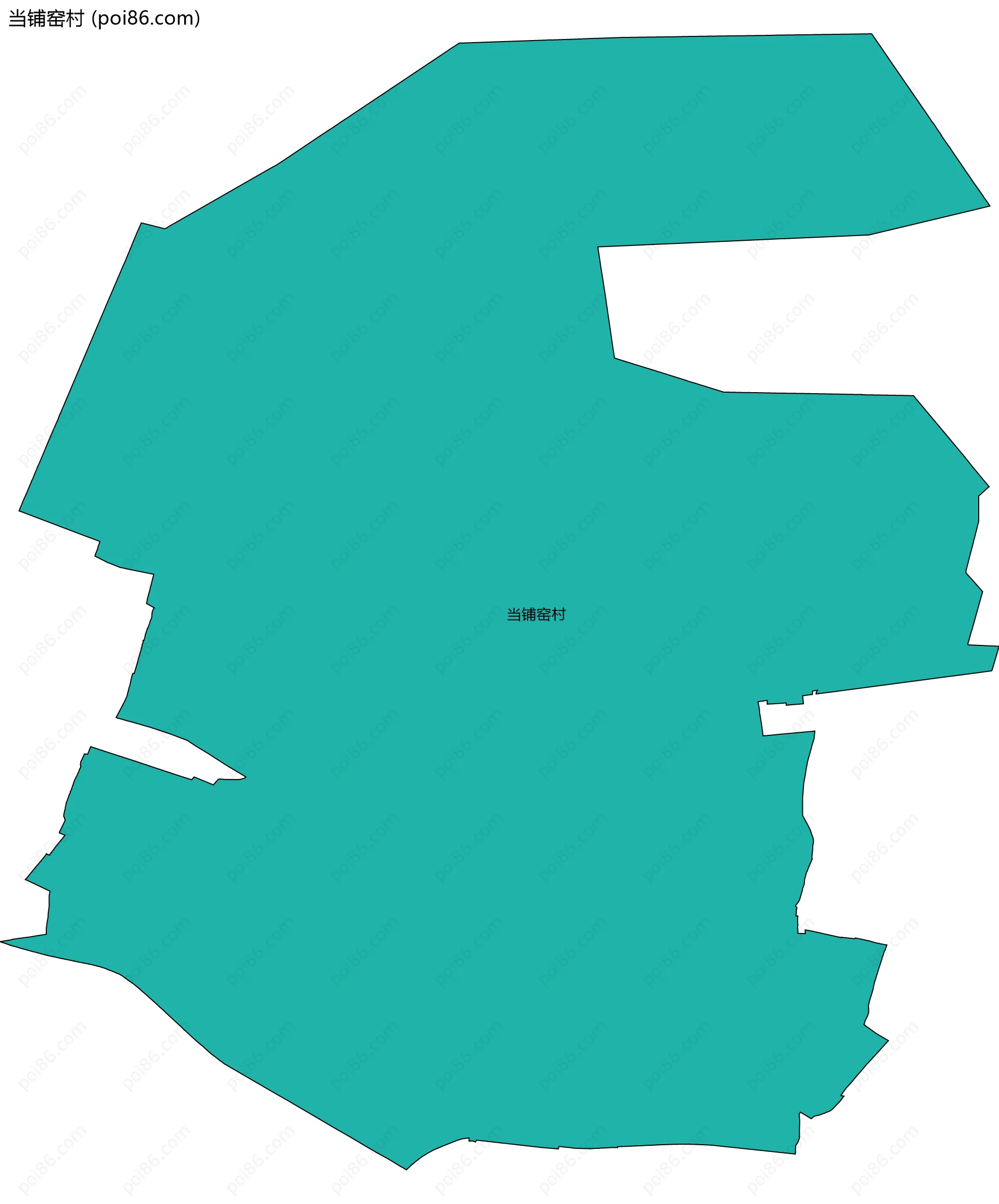 当铺窑村边界地图