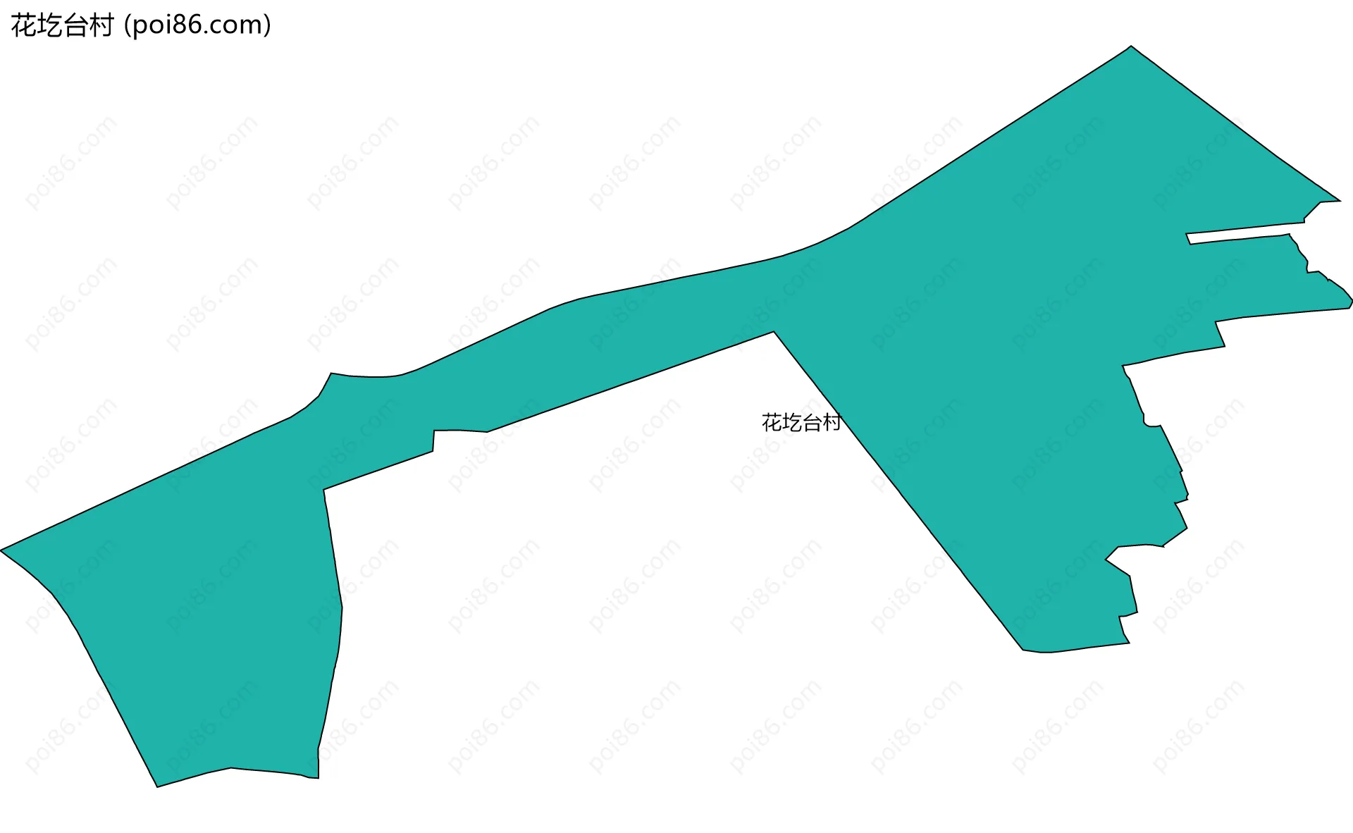 花圪台村边界地图