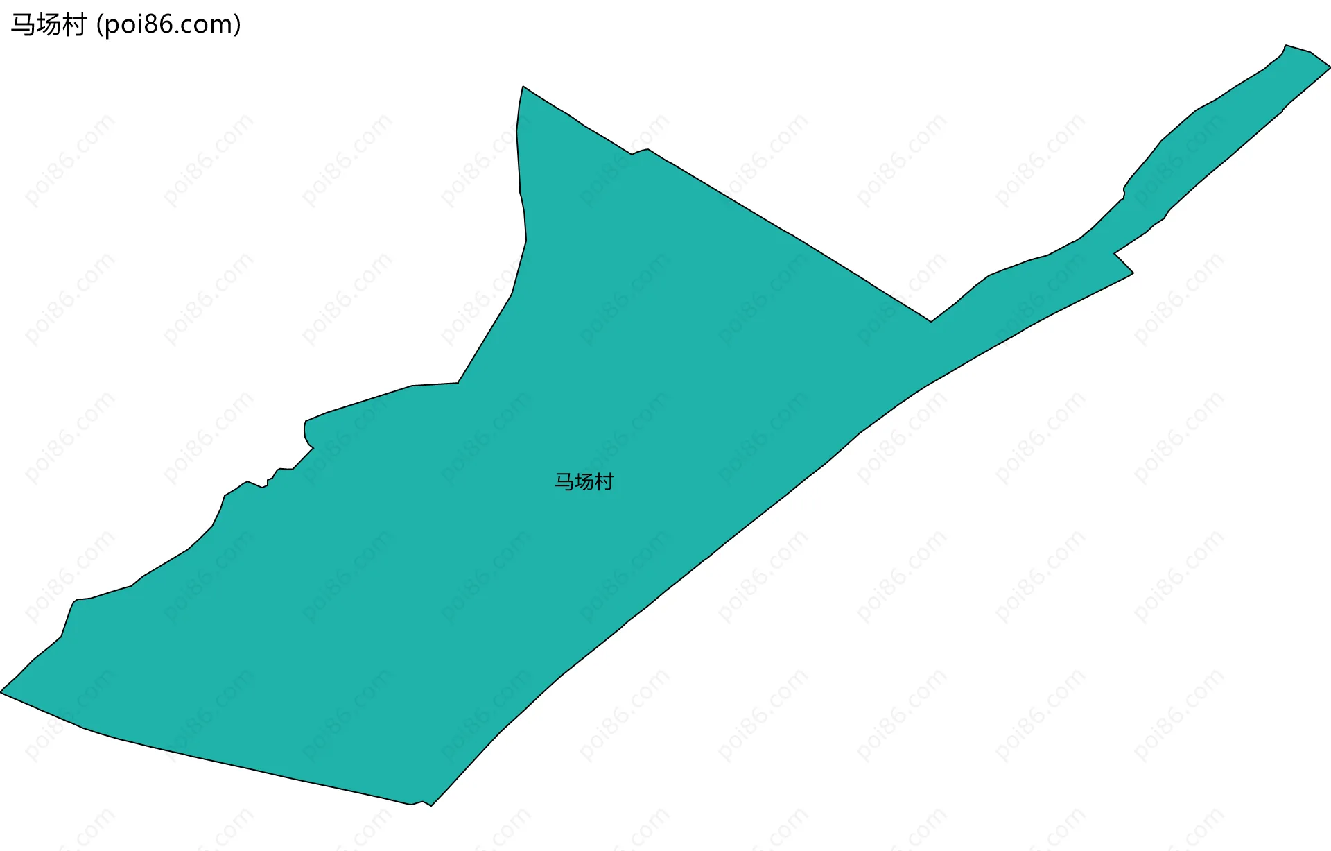 马场村边界地图