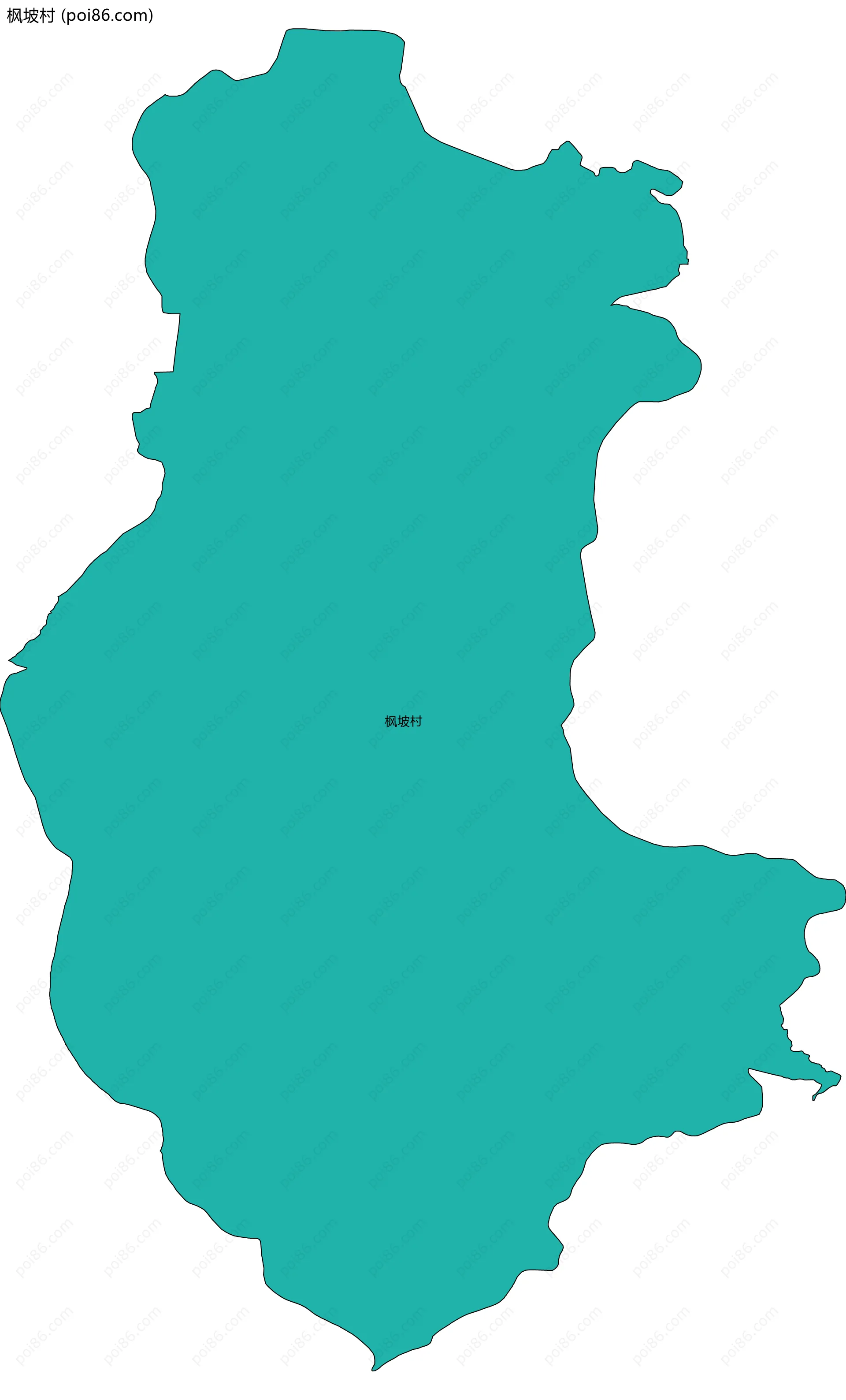 枫坡村边界地图